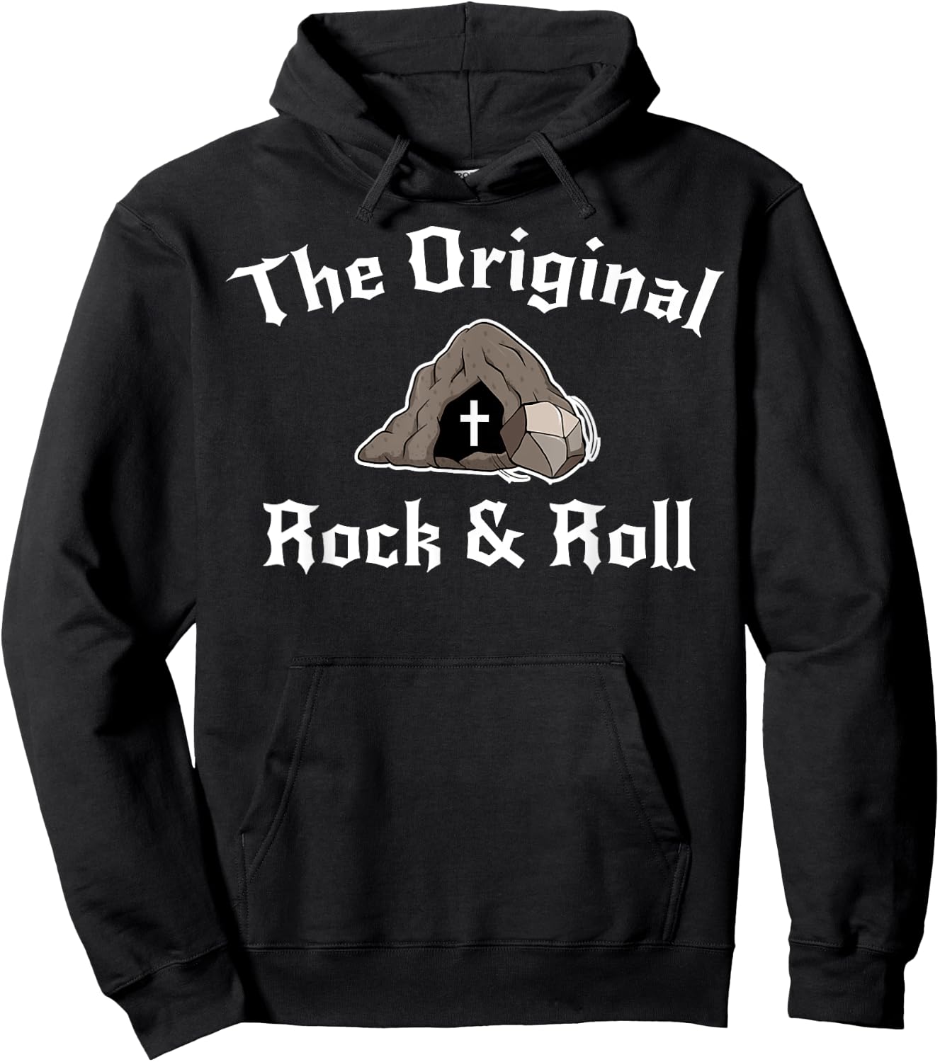 Rock And Roll Funny Easter Tomb Christian Original Hoodie - Hoodie | Black