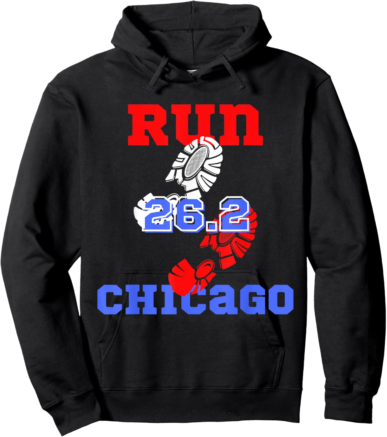 Run the Chicago 26.2 Miles Marathon Runner in Training Hoodie - Hoodie | Black