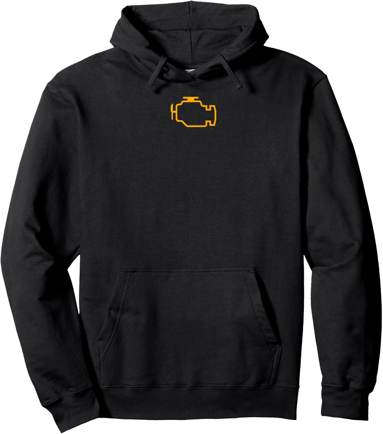 Check engine minimalist funny light for mechanics, coder Hoodie - Hoodie | Black