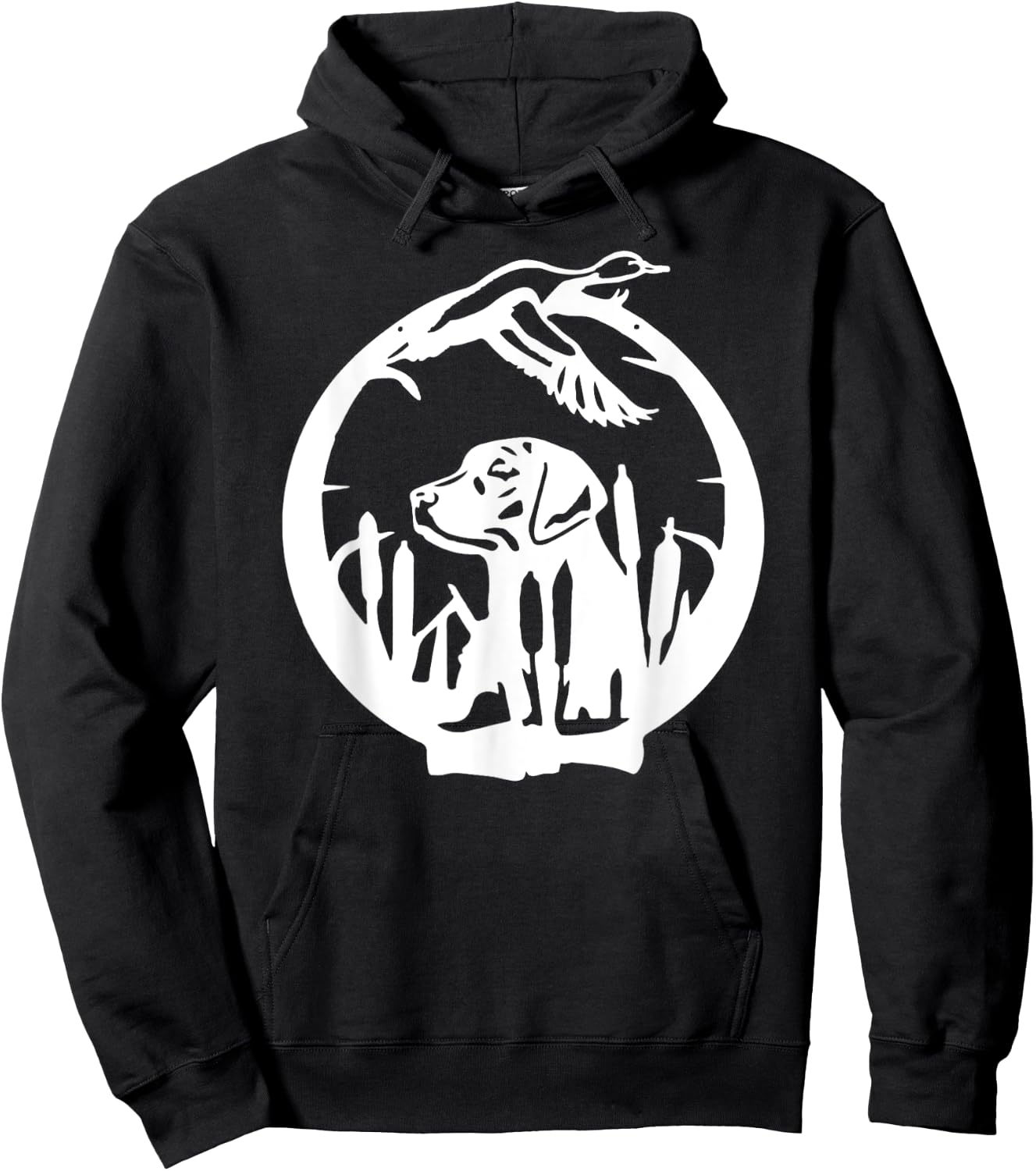 Duck Hunting Labrador Retriever Waterfowl Hunter Black Lab Hoodie - Hoodie | Black