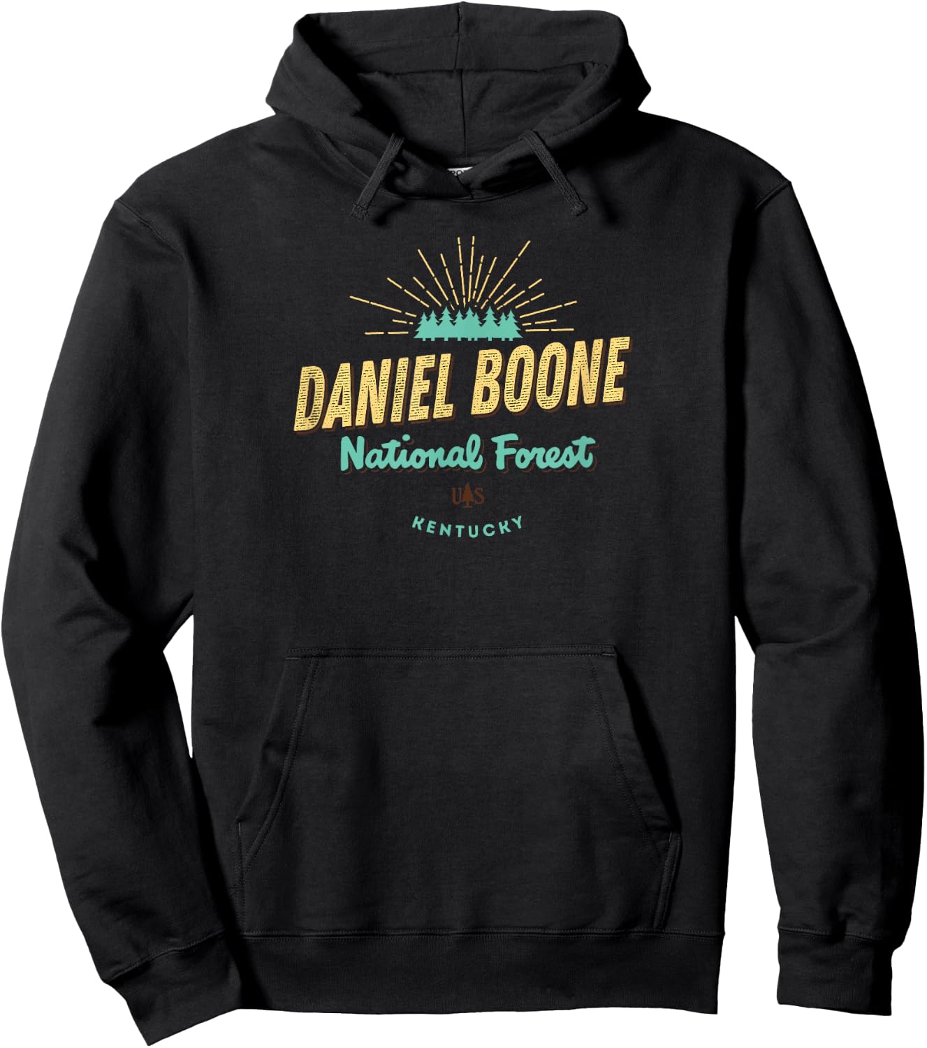 Daniel Boone National Forest Kentucky Shirt Hoodie - Hoodie | Black