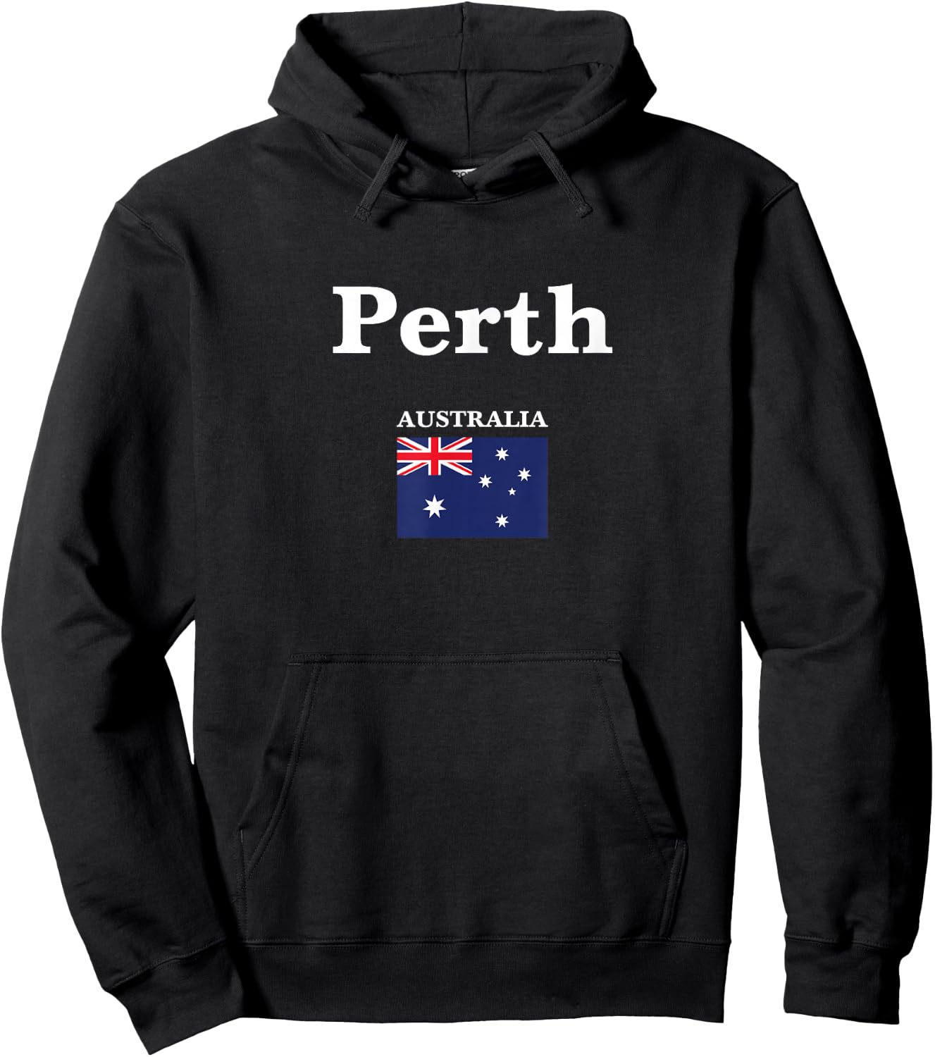 Perth city and the flag of Australia Hoodie - Hoodie | Black