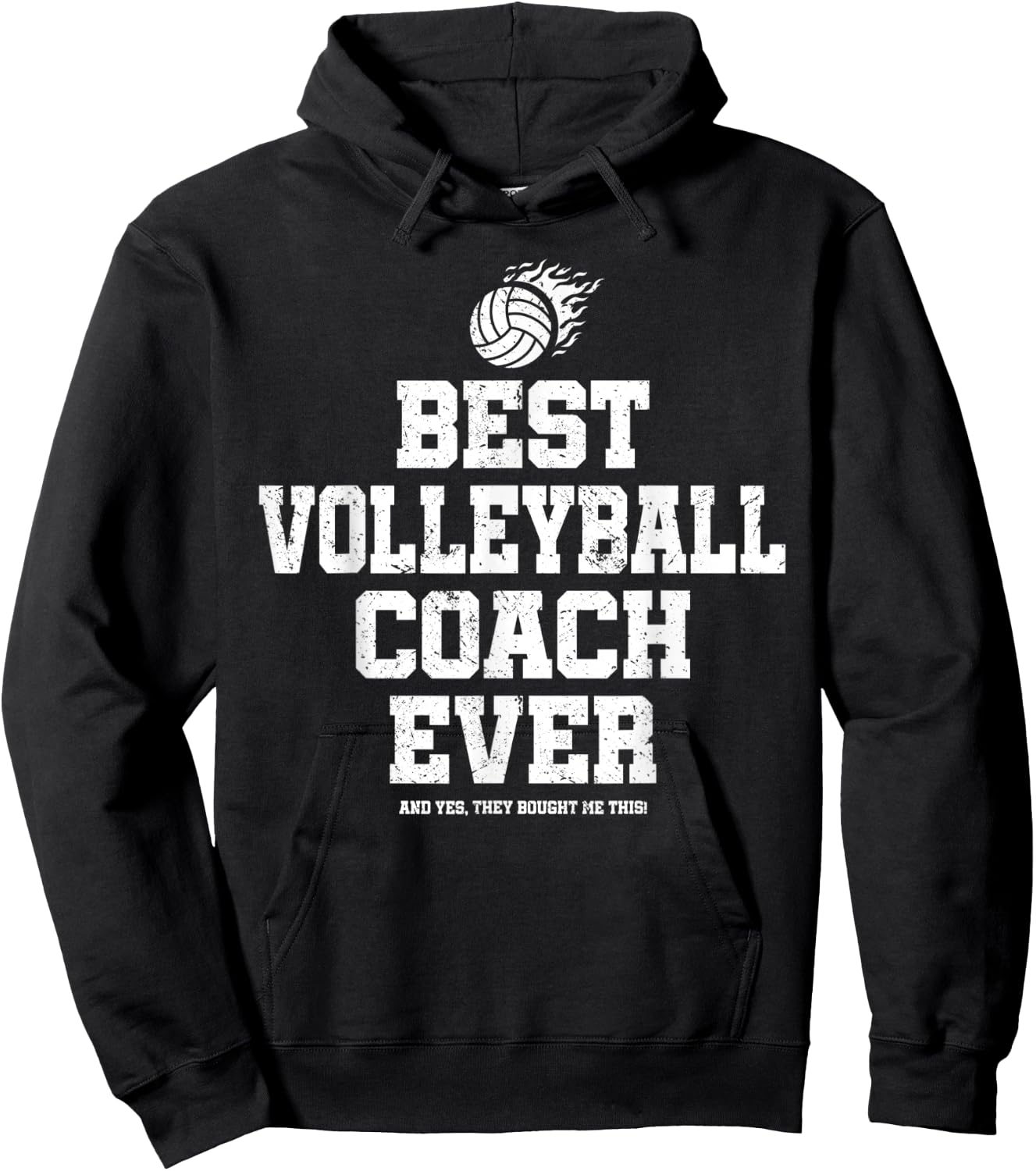 Best Volleyball Coach Ever Hoodie - Hoodie | Black