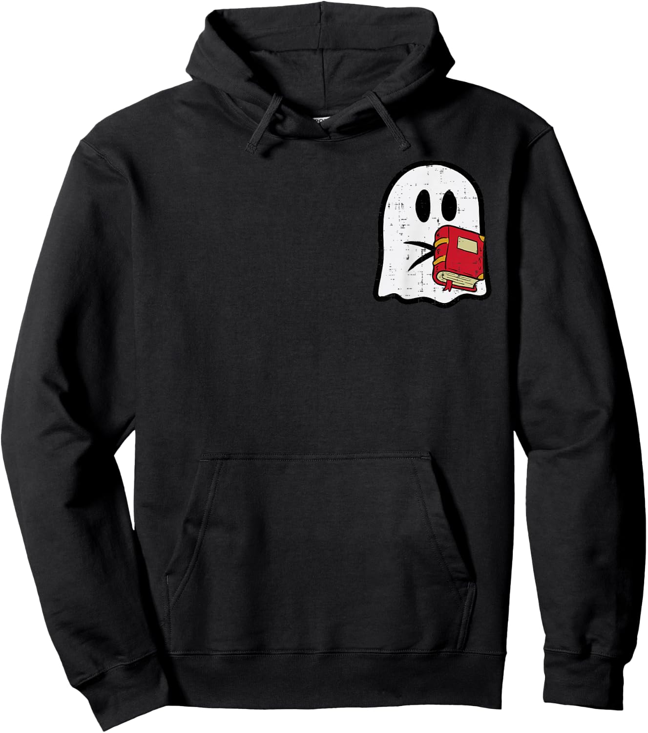 Ghost Read Reading Librarian Book Halloween Men Women Kids Hoodie - Hoodie | Black