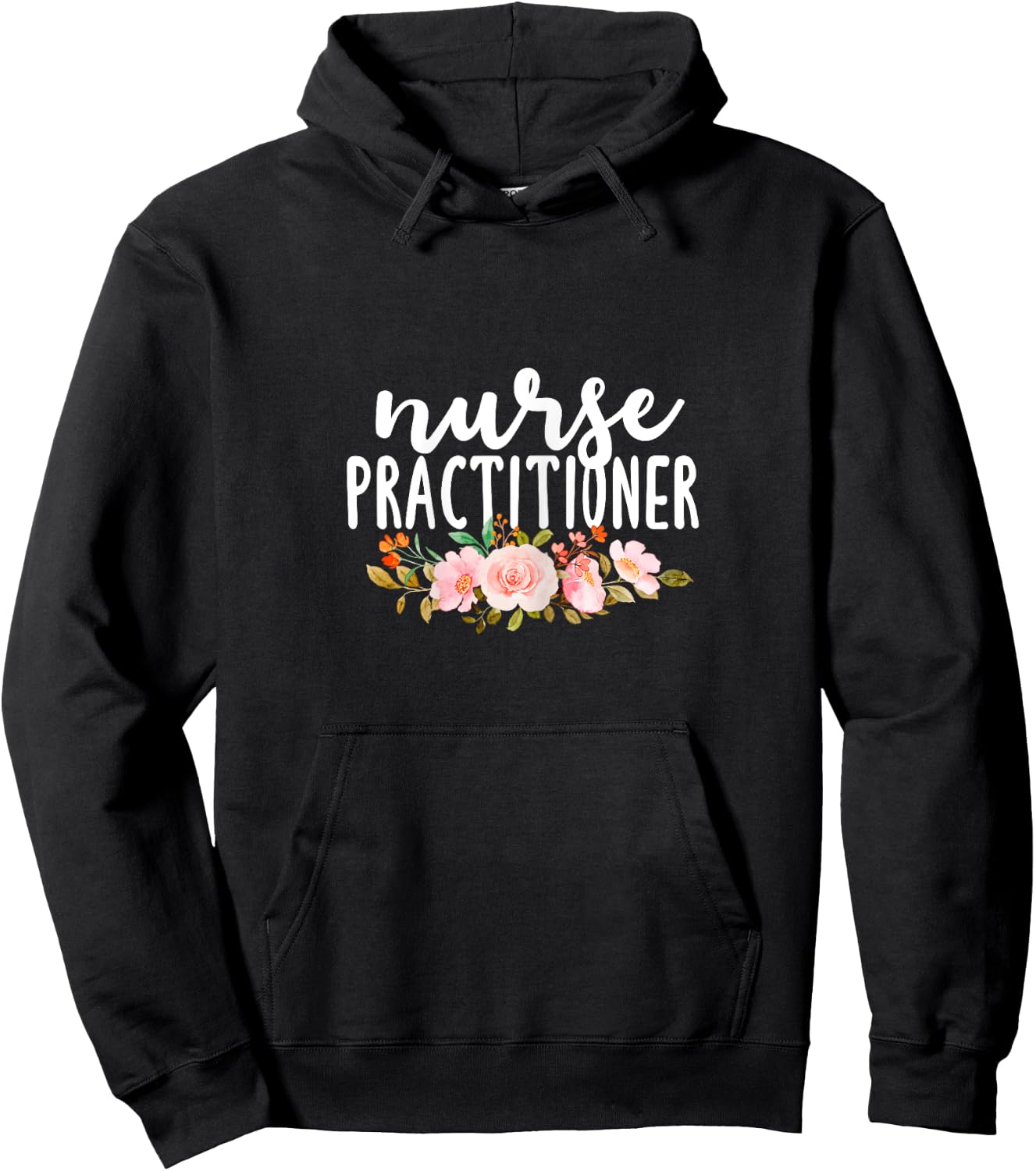 Nurse Practitioner Flowers NP Health Care Medical Nurses Hoodie - Hoodie | Black
