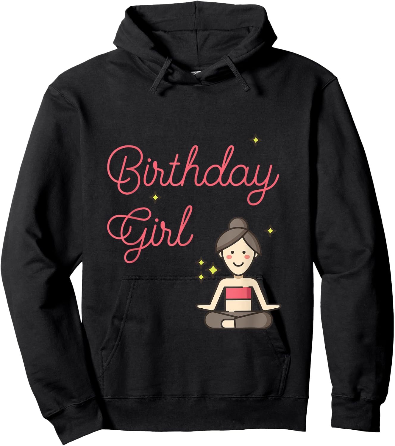 Birthday Girl Yoga Party Hoodie - Hoodie | Black