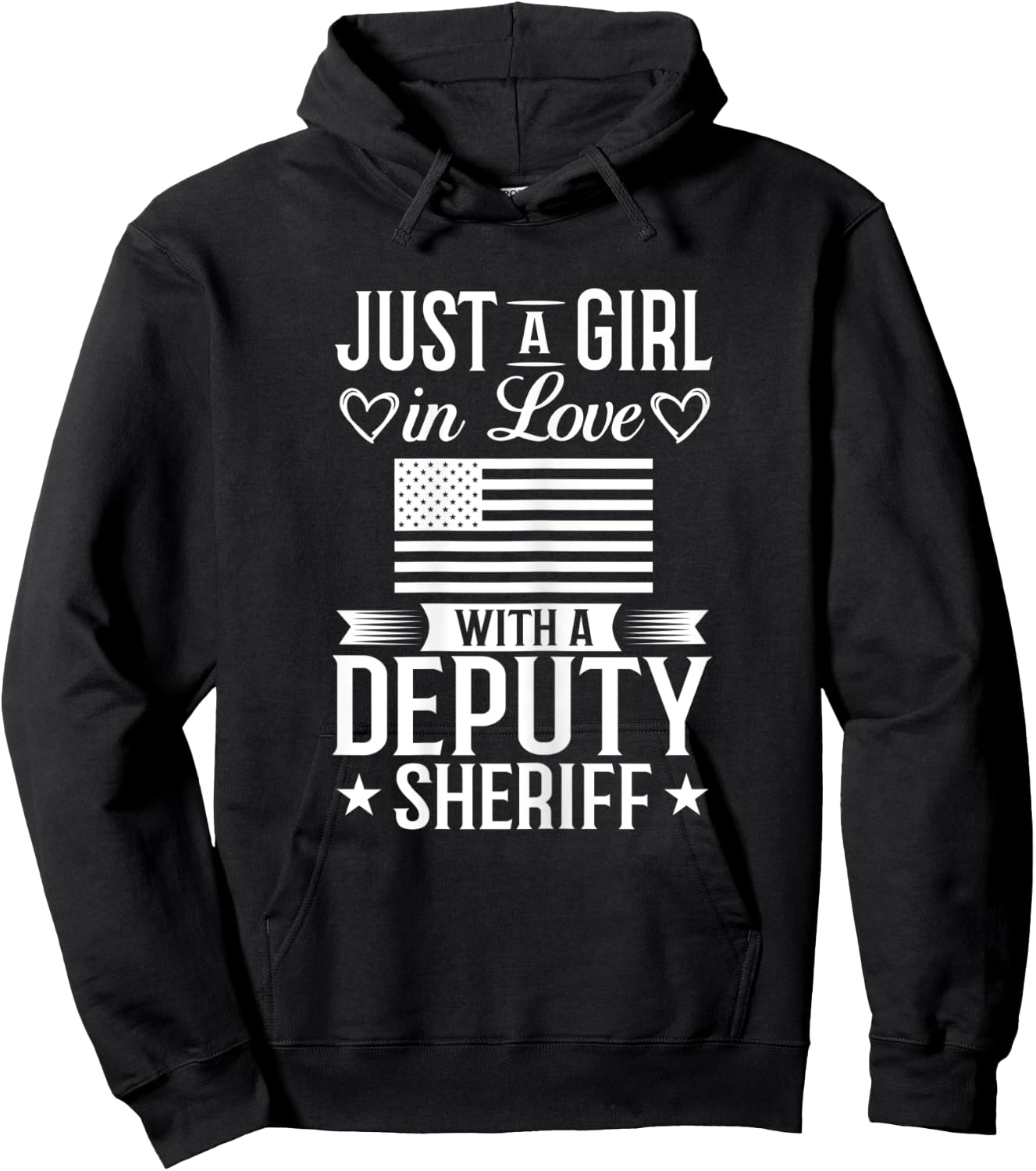 Deputy Sheriff Wife Police Chief Sheriff's Officer Hoodie - Hoodie | Black
