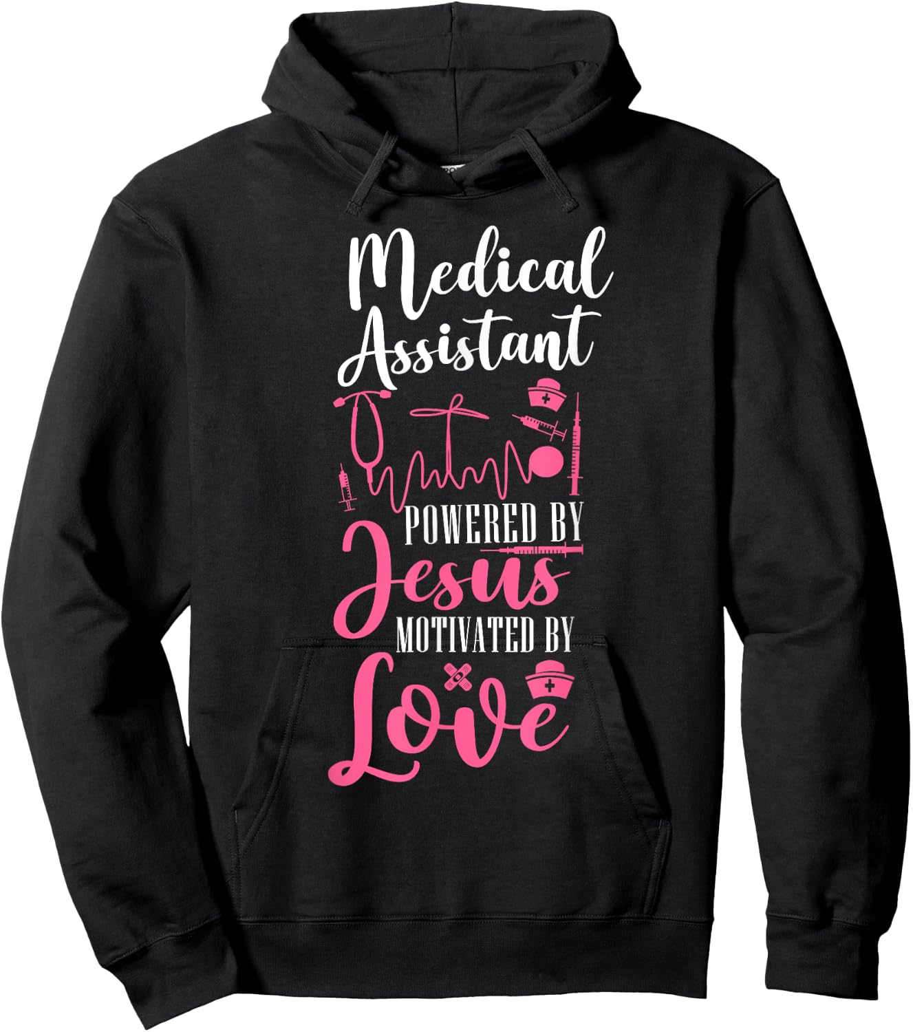 Certified Medical Assistant Jesus Faith CMA Hoodie - Hoodie | Black