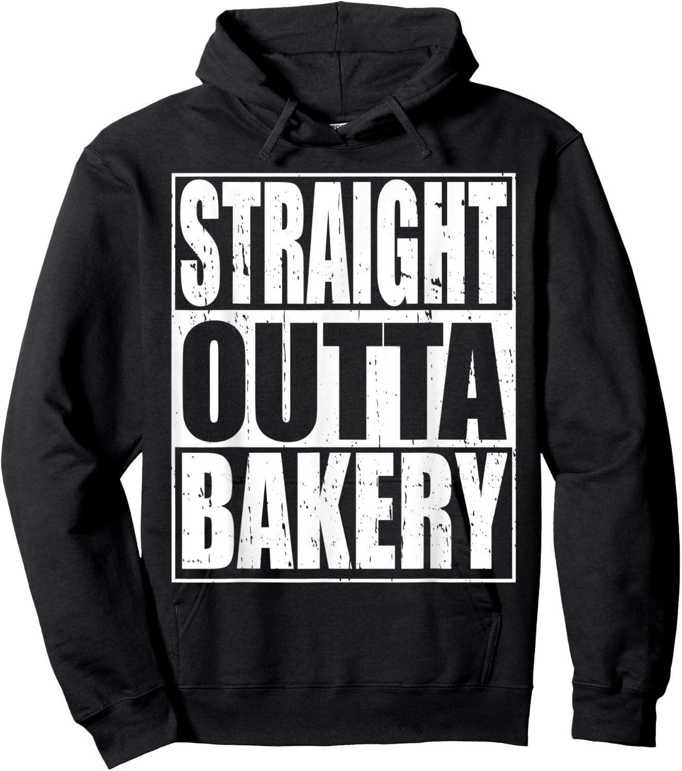 Straight Outta Bakery Bakers and Christmas Baking Hoodie - Hoodie | Black