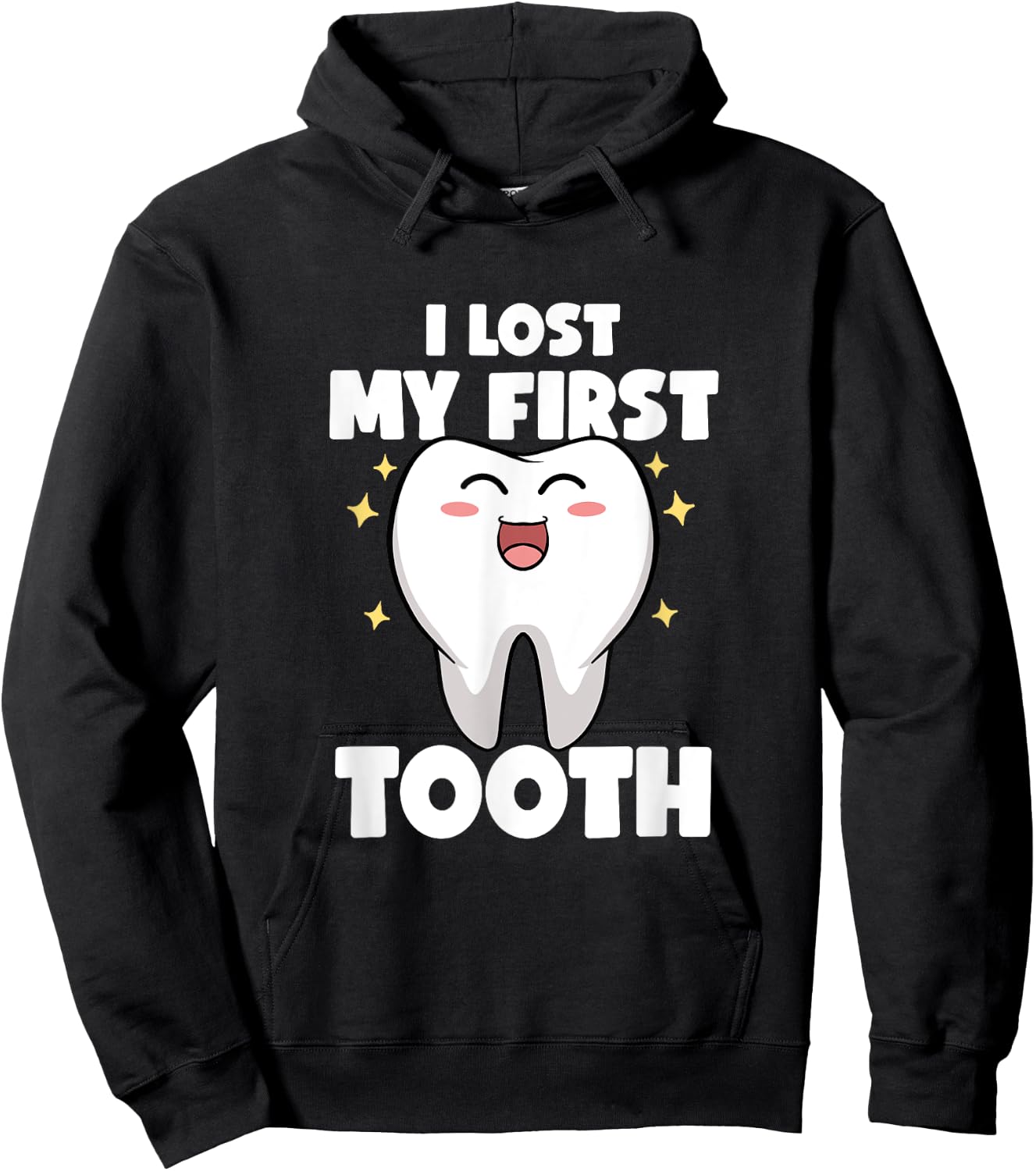 I Lost My First Tooth Kids Baby Teeth Pediatric Dentist Hoodie - Hoodie | Black