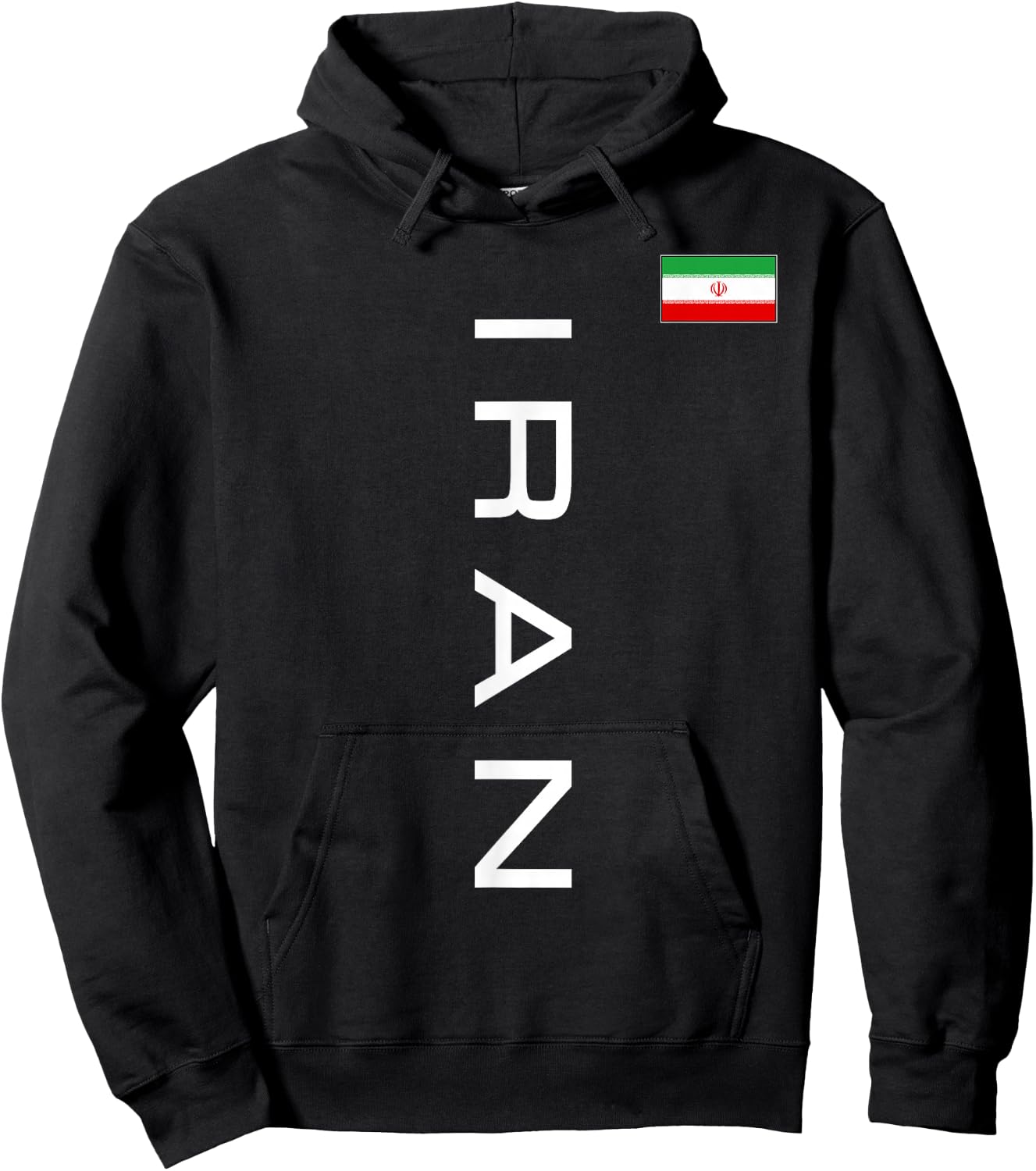 Iran Flag Iranian Athletic Games Sports Jersey Style Hoodie - Hoodie | Black