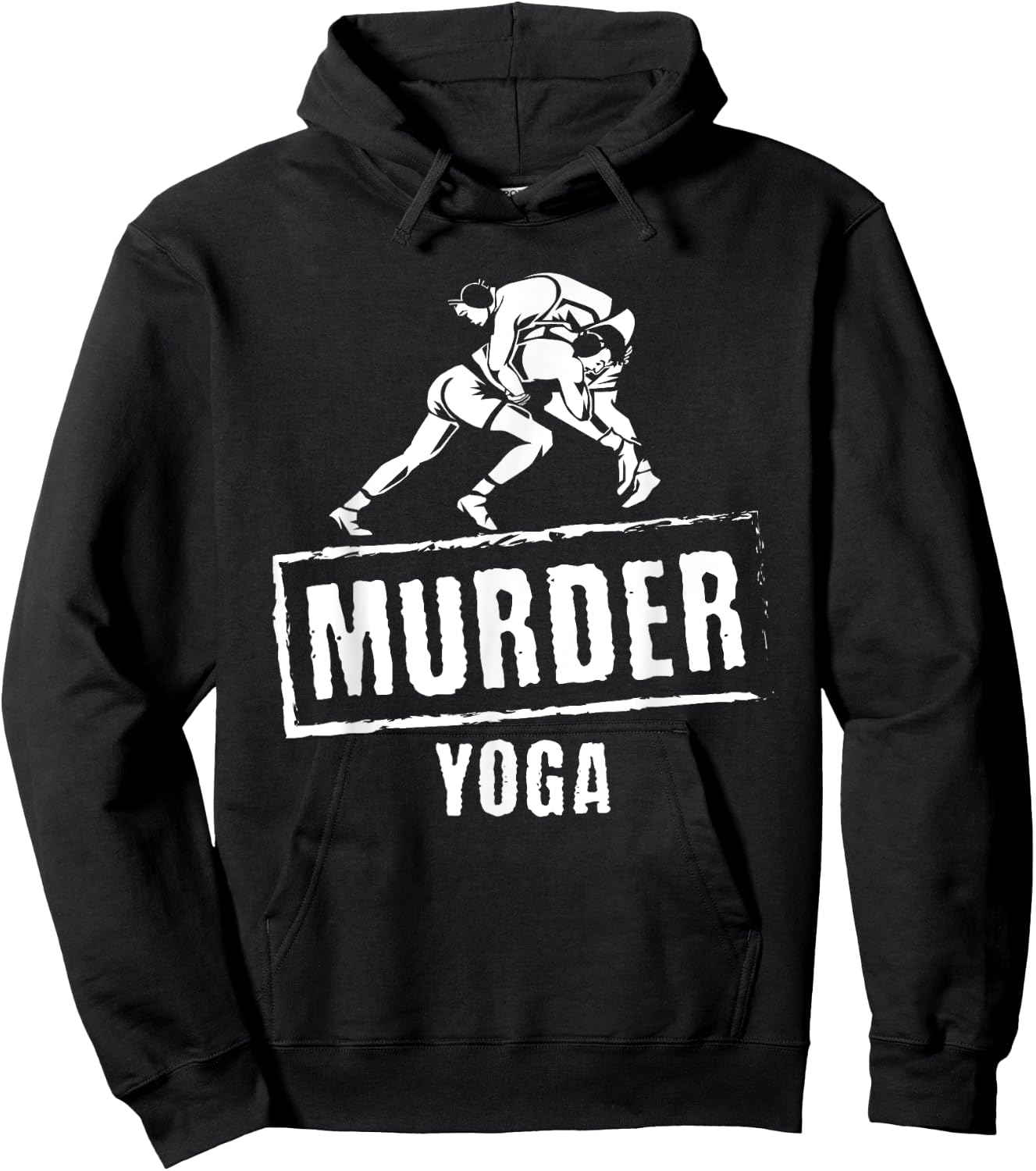 Funny Murder Yoga Fighter Wrestling Gear Wrestling Rules Hoodie - Hoodie | Black