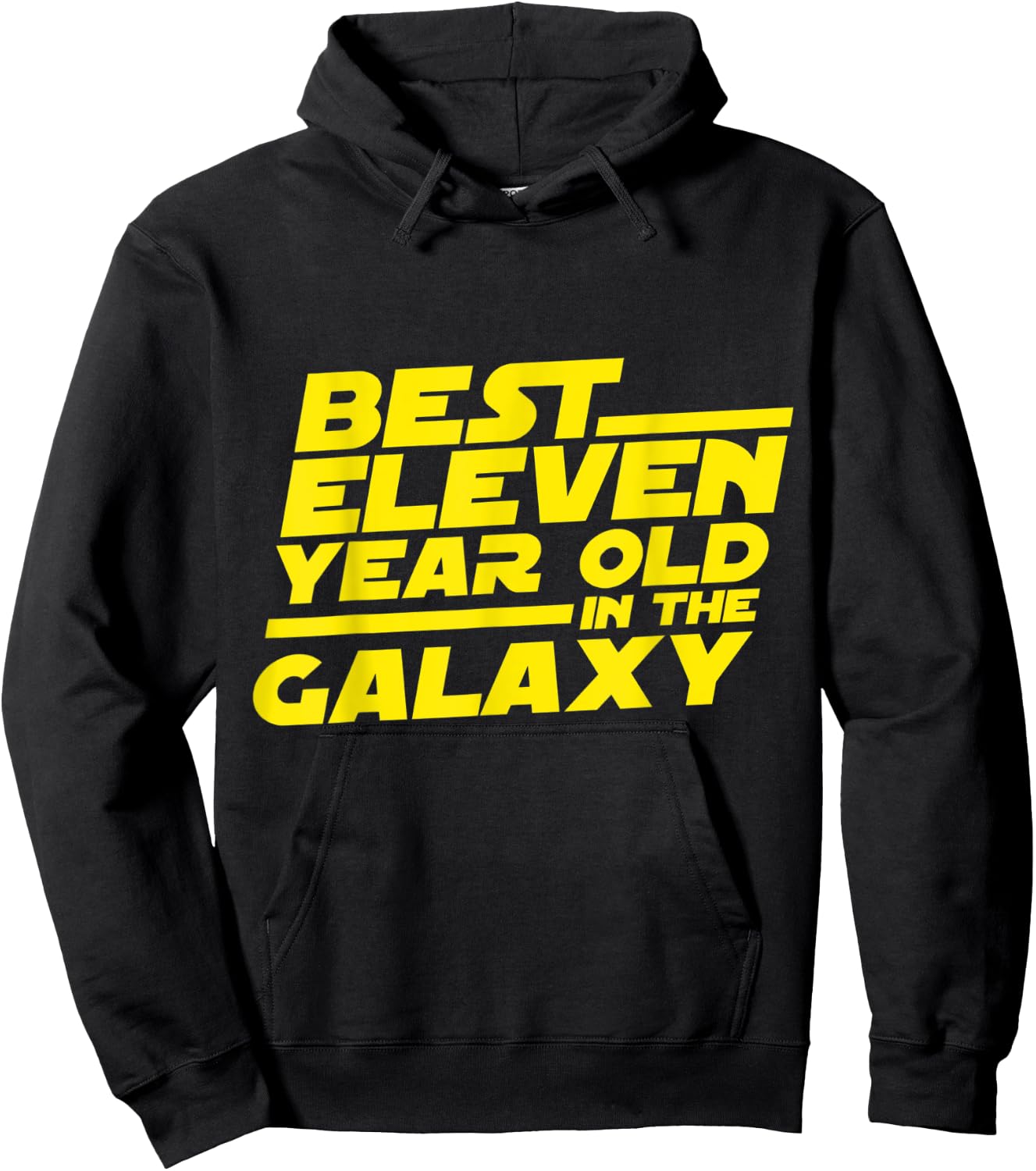 11 Year Old 11th Birthday Party Best In The Galaxy Boys Girl Hoodie - Hoodie | Black