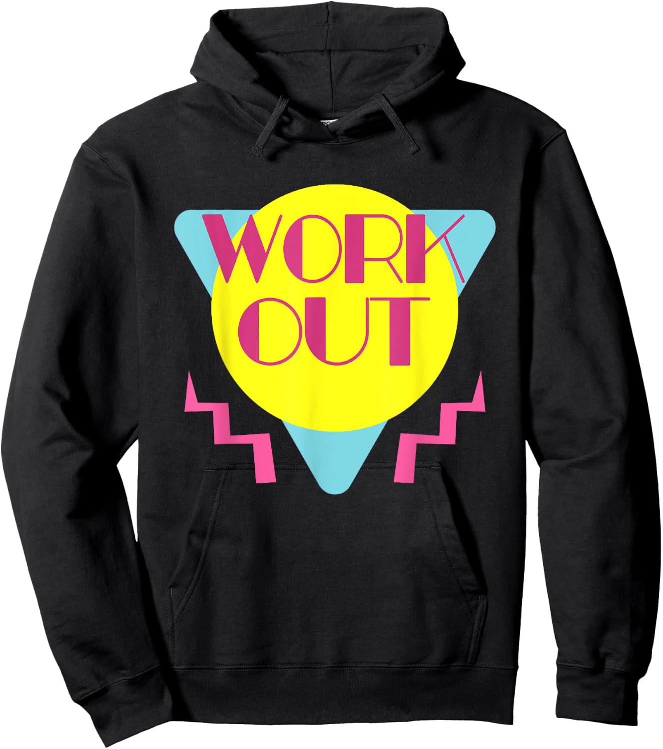 Retro 80s Workout Vintage 80's Gym Costume Party Hoodie - Hoodie | Black
