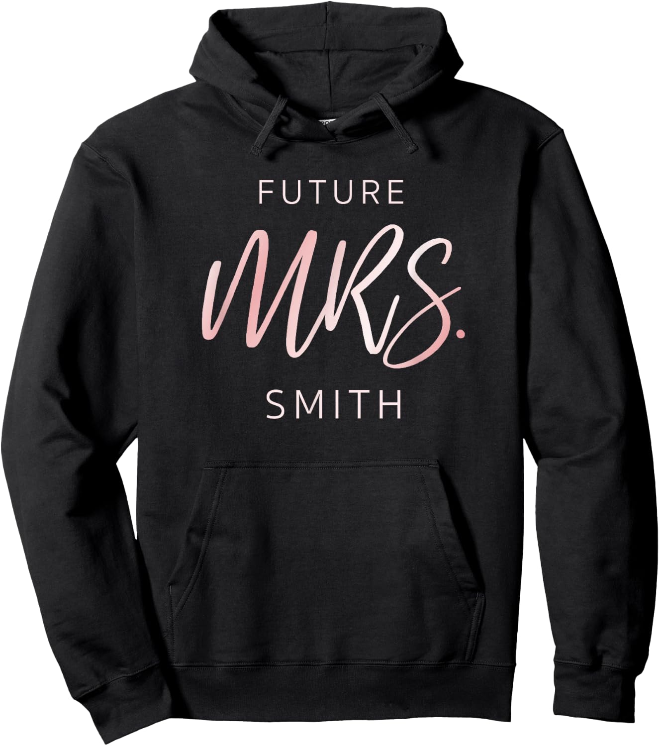 Soon To Be Future Mrs Smith Fiance Engagement Hoodie - Hoodie | Black