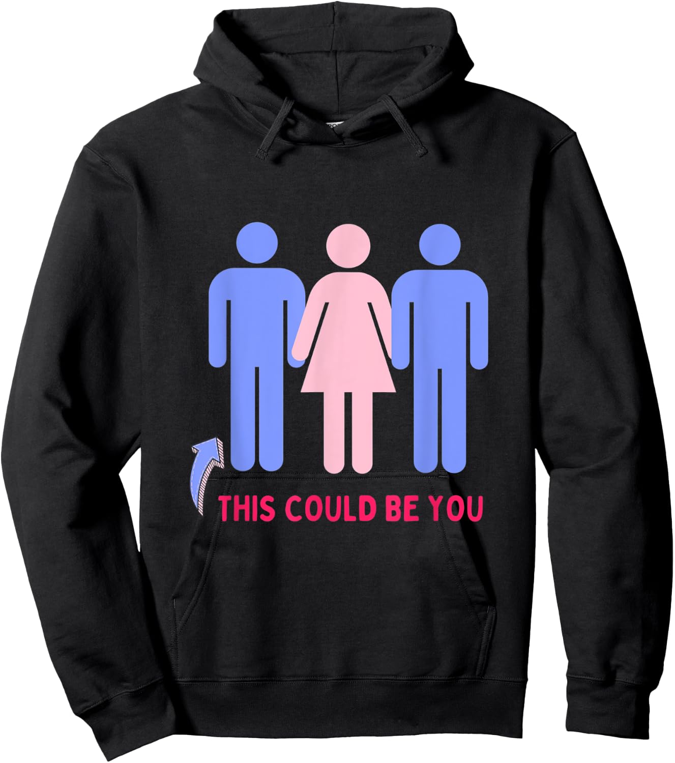 THIS COULD BE YOU Threesome Swingers Hoodie - Hoodie | Black