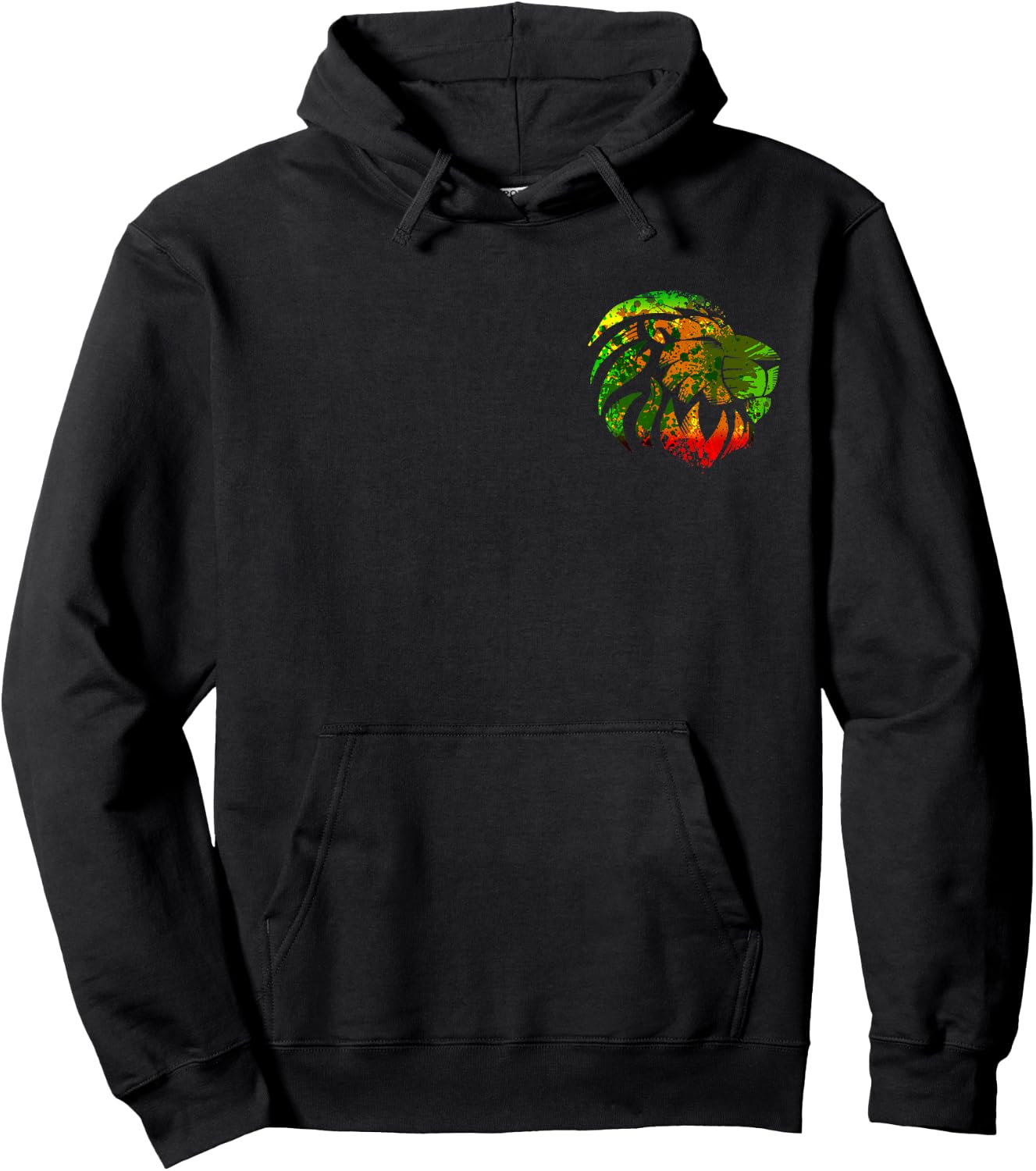 Rasta Reggae Lion Rastafari Reggae Peace Reggaeton Jamaica Hoodie - Hoodie | Black