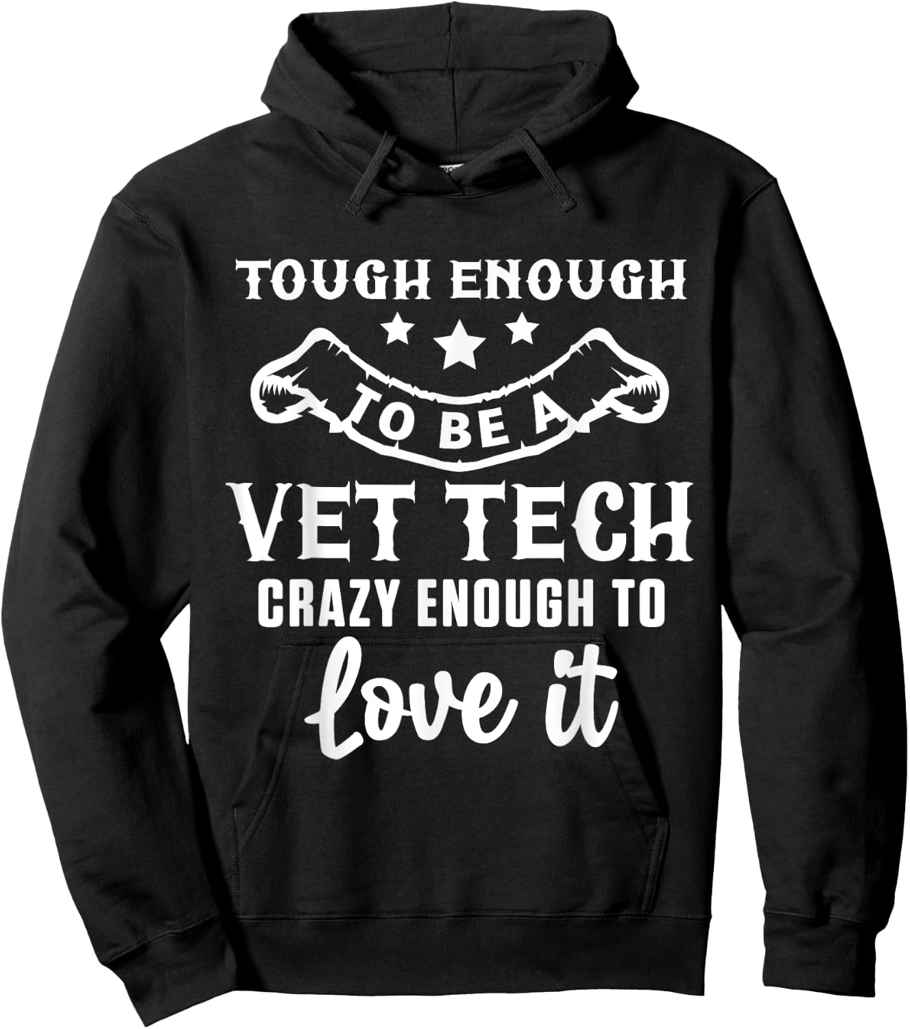 Crazy Vet Tech Veterinarian Veterinary Technician Rescue Pet Hoodie - Hoodie | Black