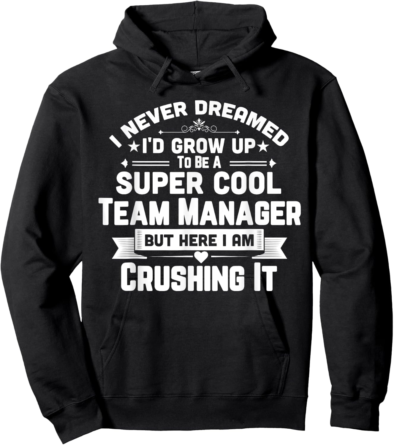 Super Cool Team Manager Funny Golf Swim Baseball Soccer Hoodie - Hoodie | Black