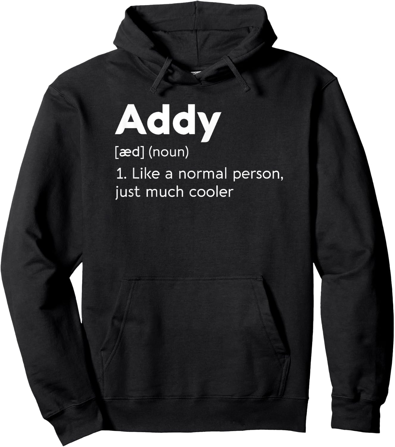 I Love Addy Name Personalised Women Heart BFF Friend Girl Hoodie - Hoodie | Black