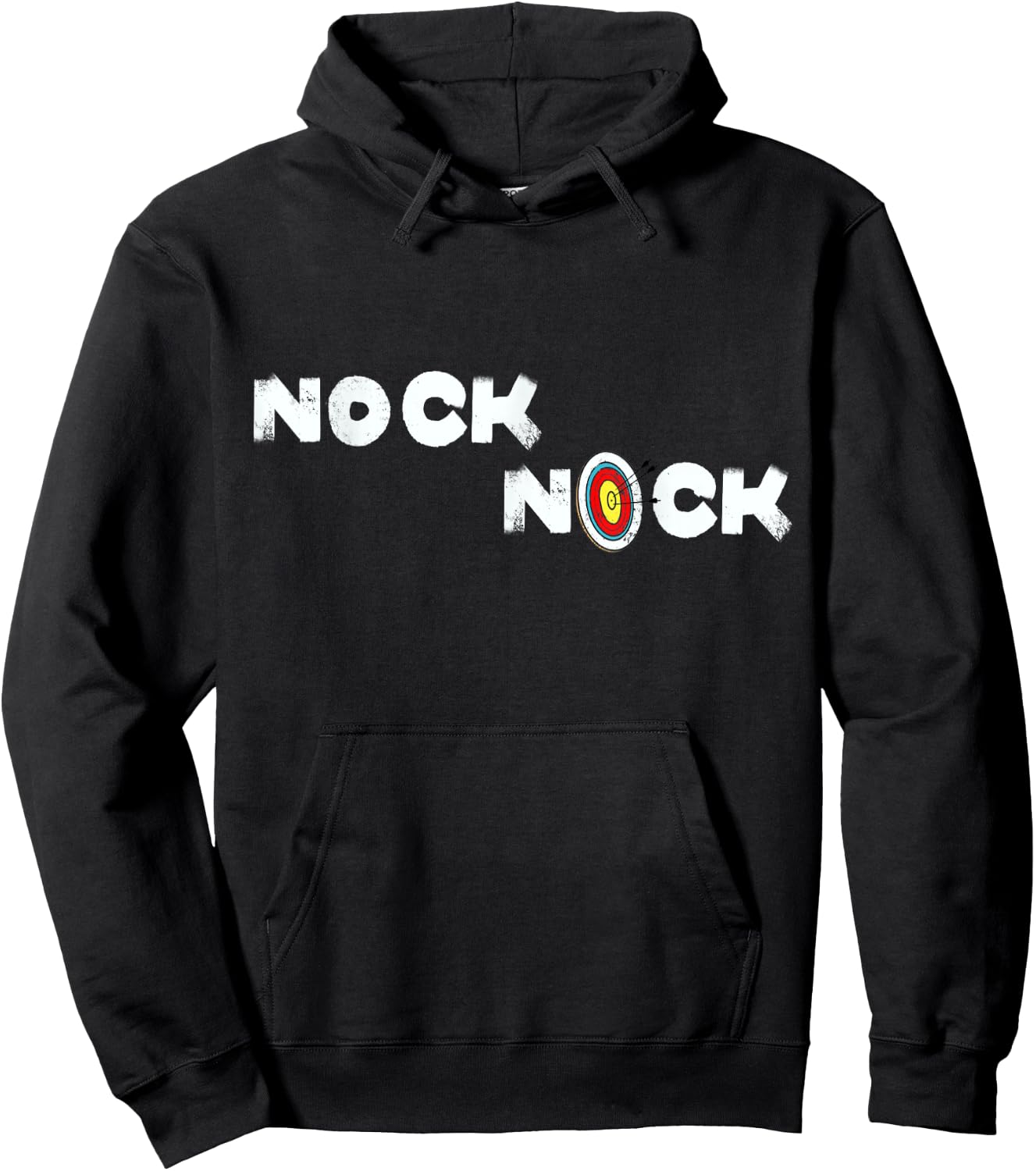 Nock Nock Funny Archery Target Archer Hoodie - Hoodie | Black