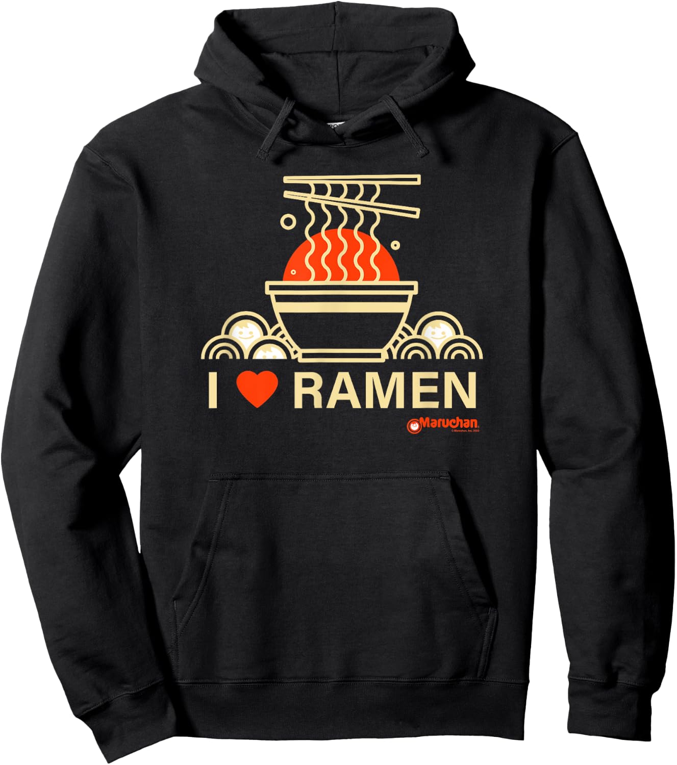 Maruchan I Heart Ramen Noodle Bowl Poster Hoodie - Hoodie | Black
