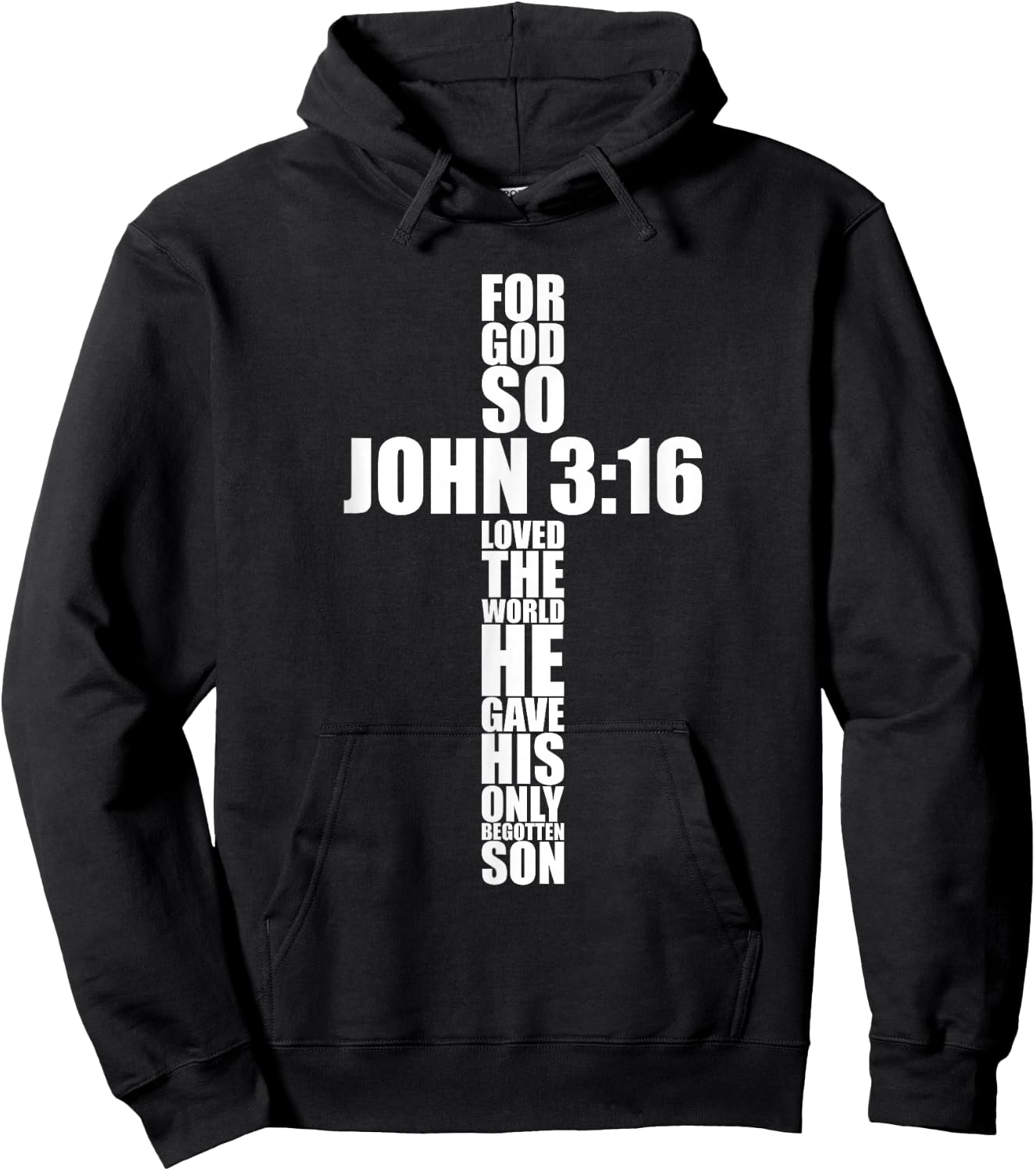 Cute Easter Clothes Outfit Boys Girls Christian John 3:16 Hoodie - Hoodie | Black