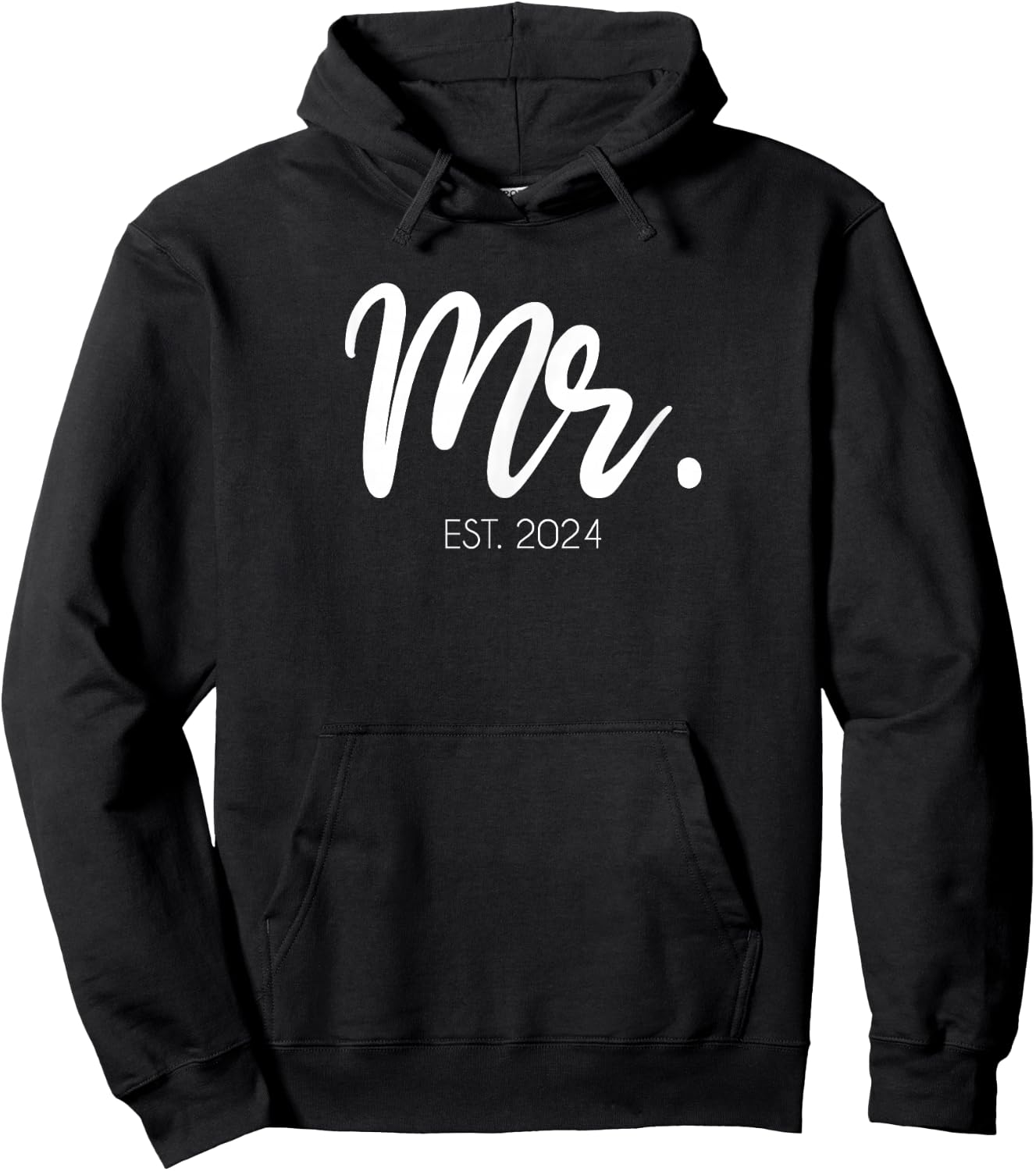 Wedding Matching Gifts Mr. Est. 2024 Groom Hoodie - Hoodie | Black