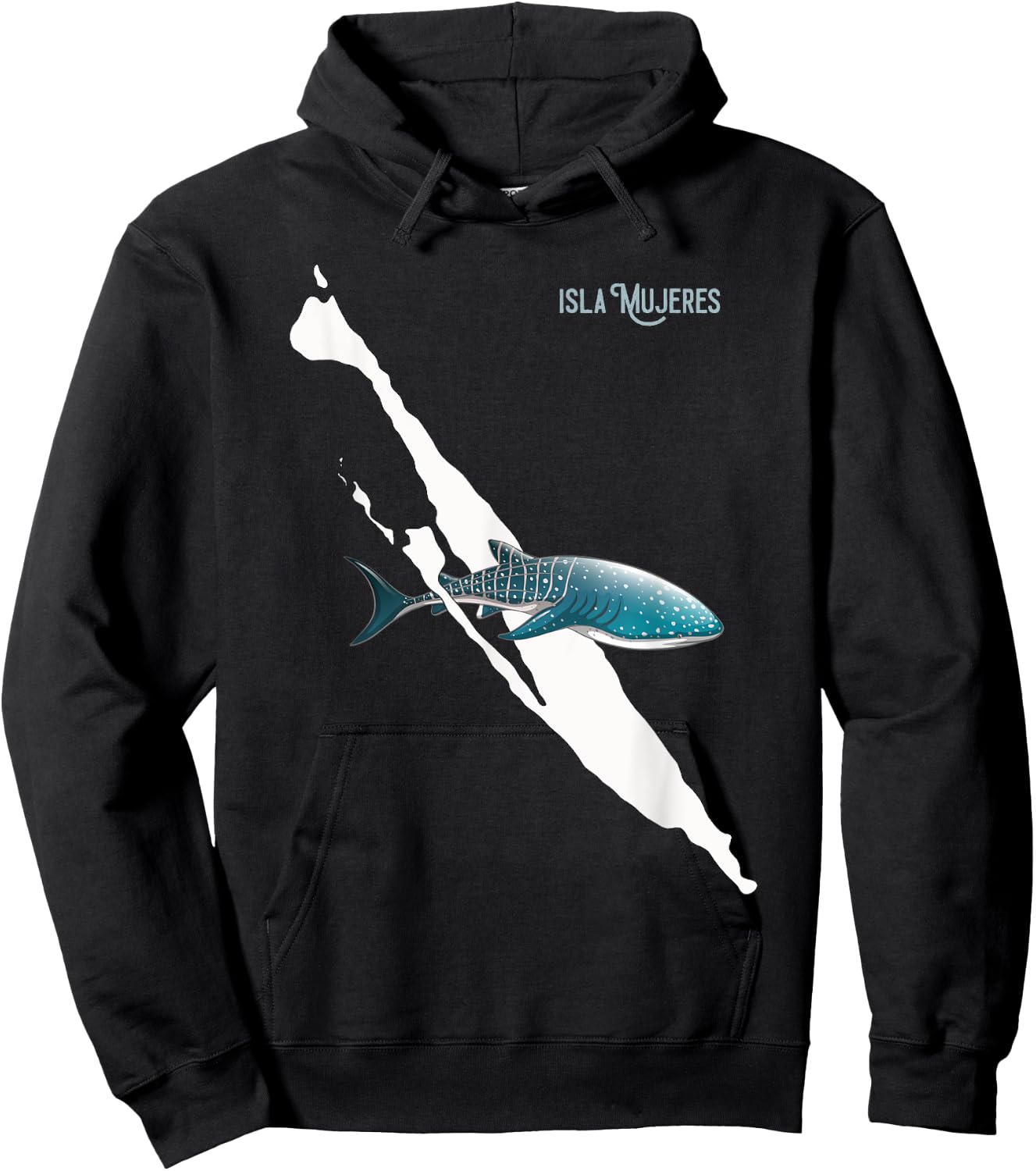 Isla Vibes - Isla Mujeres Mexico, Swimming with Whale Sharks Hoodie - Hoodie | Black