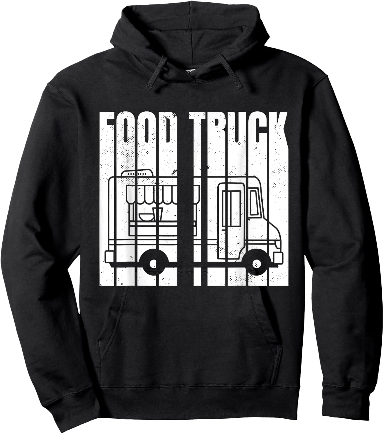 Vintage Food Truck Hoodie - Hoodie | Black