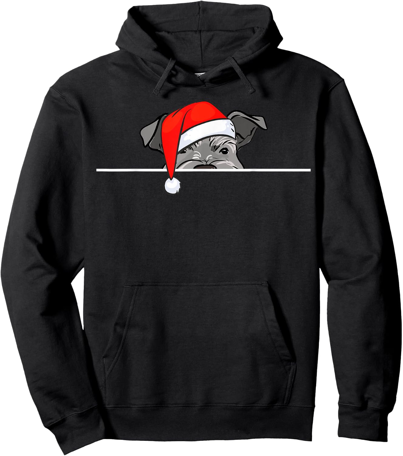 Miniature Schnauzer Dog Christmas Hoodie - Hoodie | Black