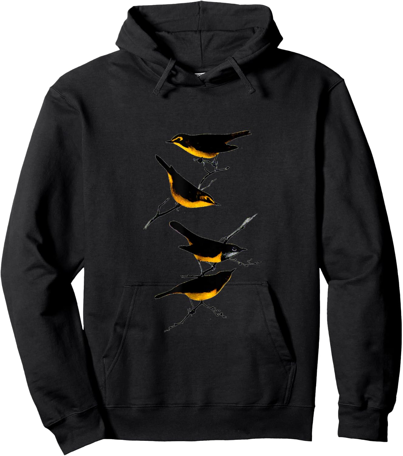 Kentucky and Connecticut Warbler Hoodie - Hoodie | Black