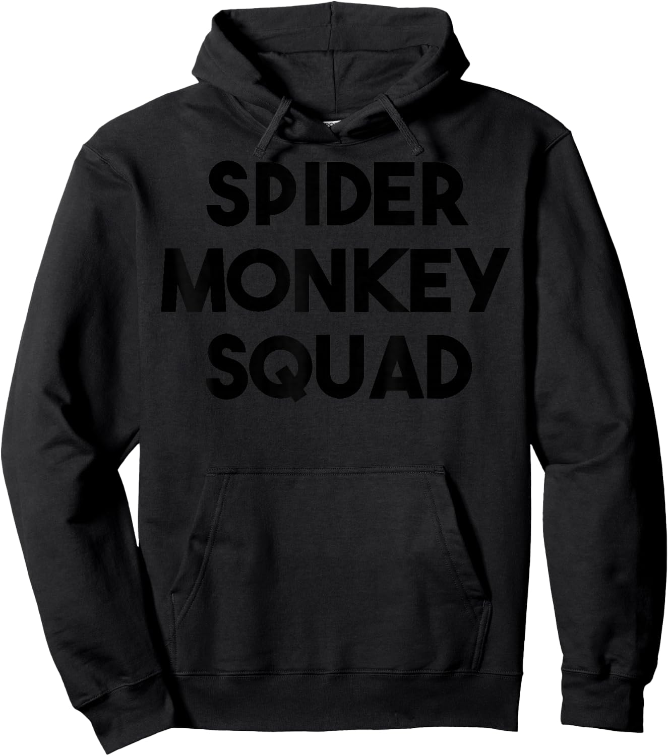 Spider Monkey Lover Funny - Spider Monkey Squad Hoodie - Hoodie | Black