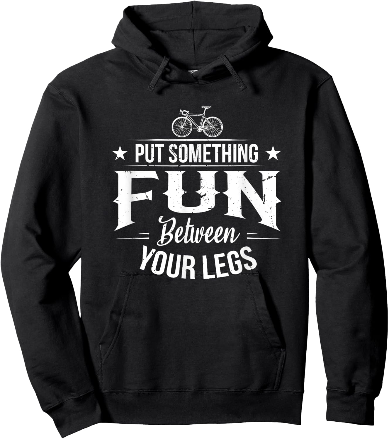 Put something fun between your legs for a biker biking Hoodie - Hoodie | Black