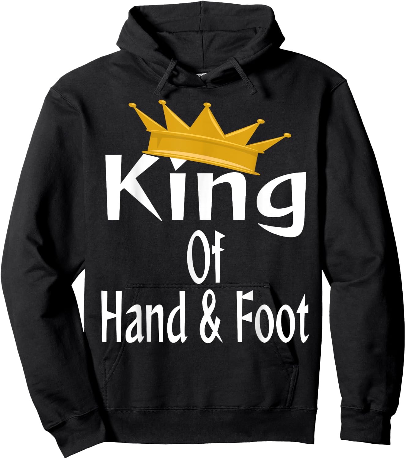 King Of Hand And Foot Card Game Player Winner Champion Crown Hoodie - Hoodie | Black