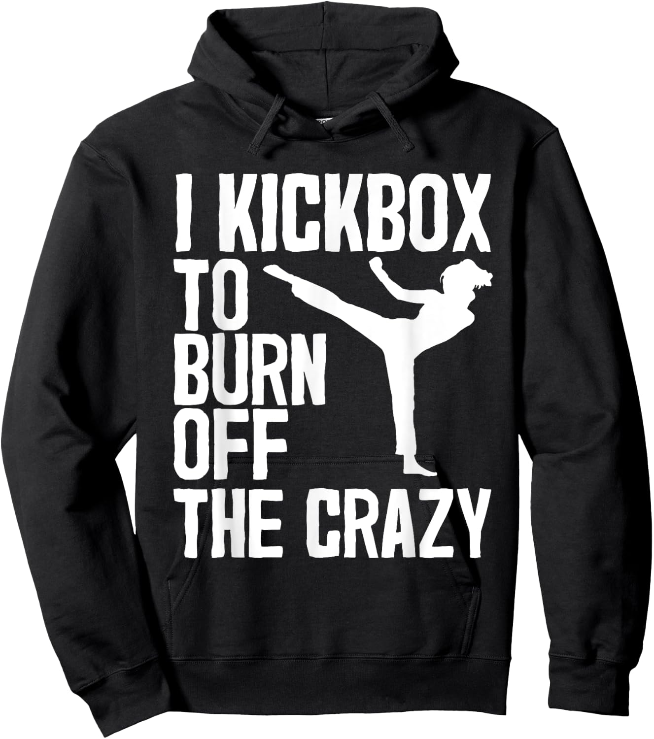 Cool Kickboxing Women Kickboxer Jab Workout Fitness Hoodie - Hoodie | Black
