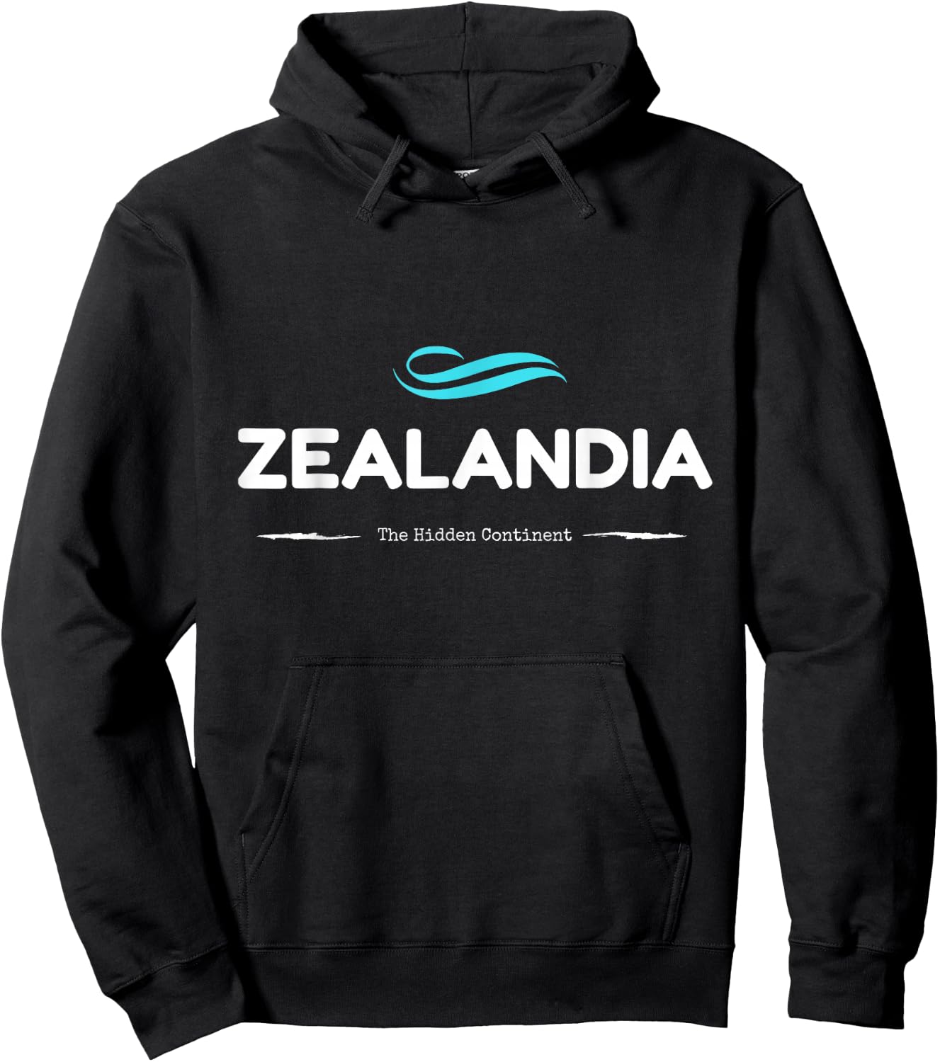 Zealandia - The Hidden Continent Hoodie - Hoodie | Black