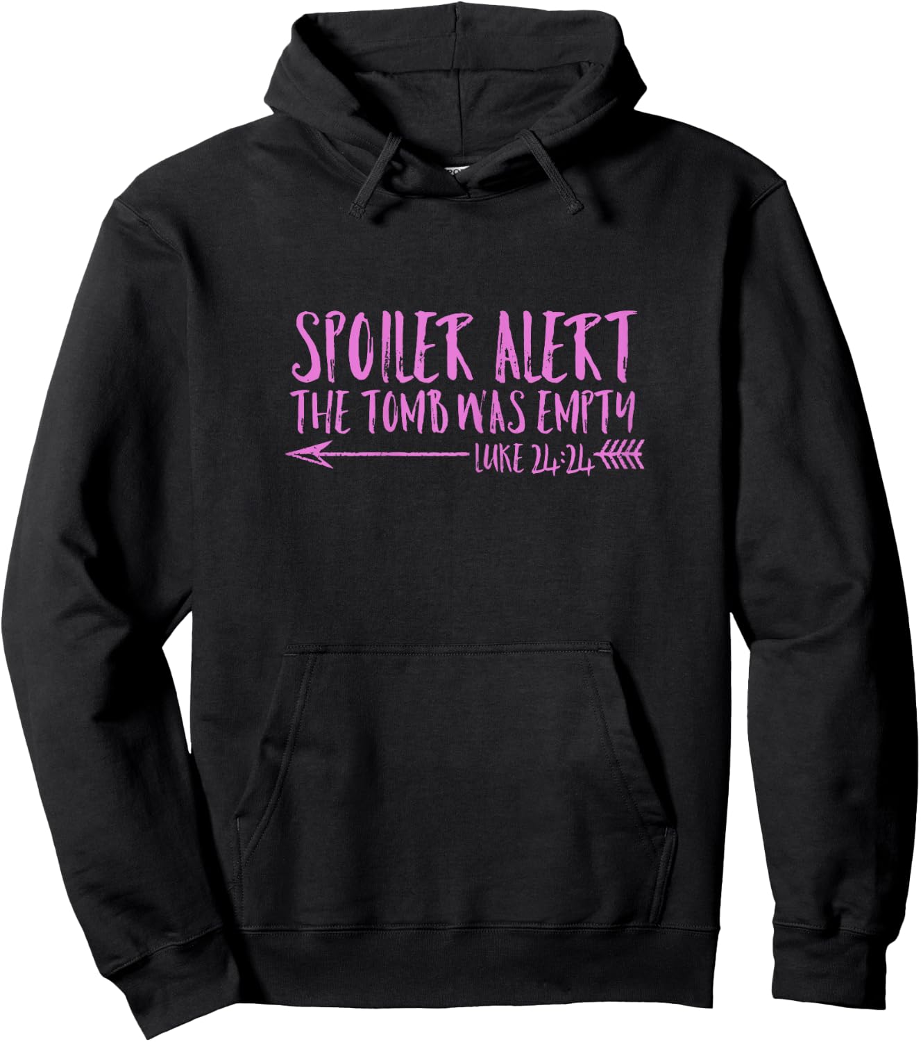 Spoiler Alert Tomb Was Empty | Christian Bible Easter Shirt Hoodie - Hoodie | Black