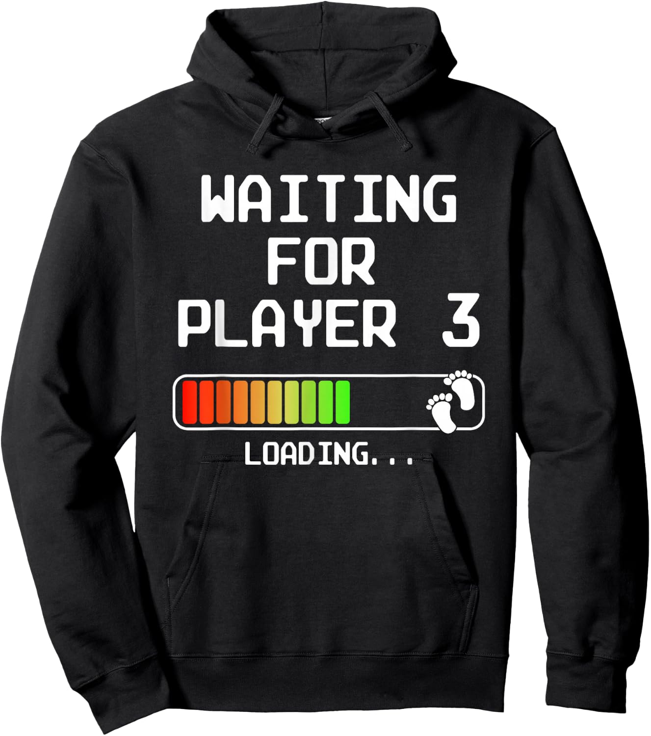 Expectant Dad To Be Gamer Pregnancy Announcement Player 3 Hoodie - Hoodie | Black