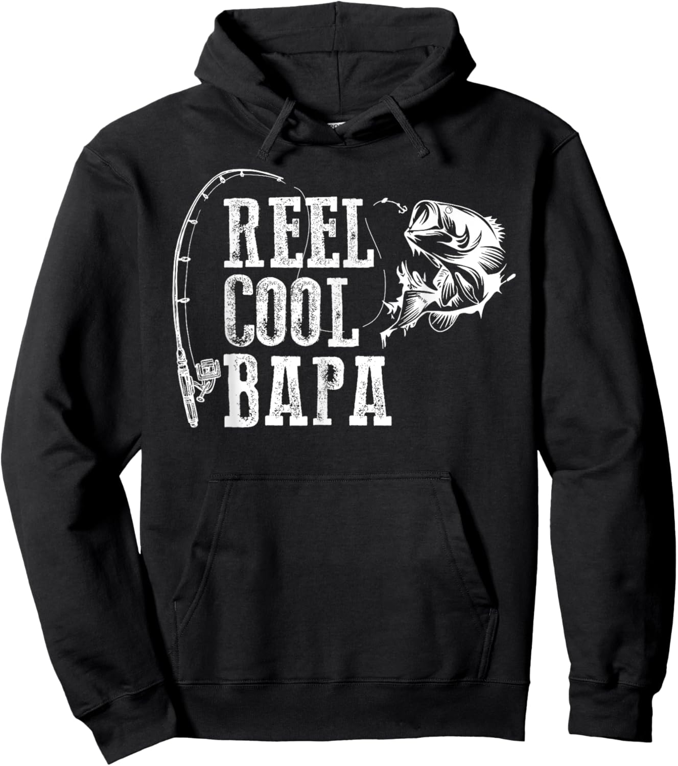 Bapa Fishing: Reel Cool Bapa Hoodie - Hoodie | Black