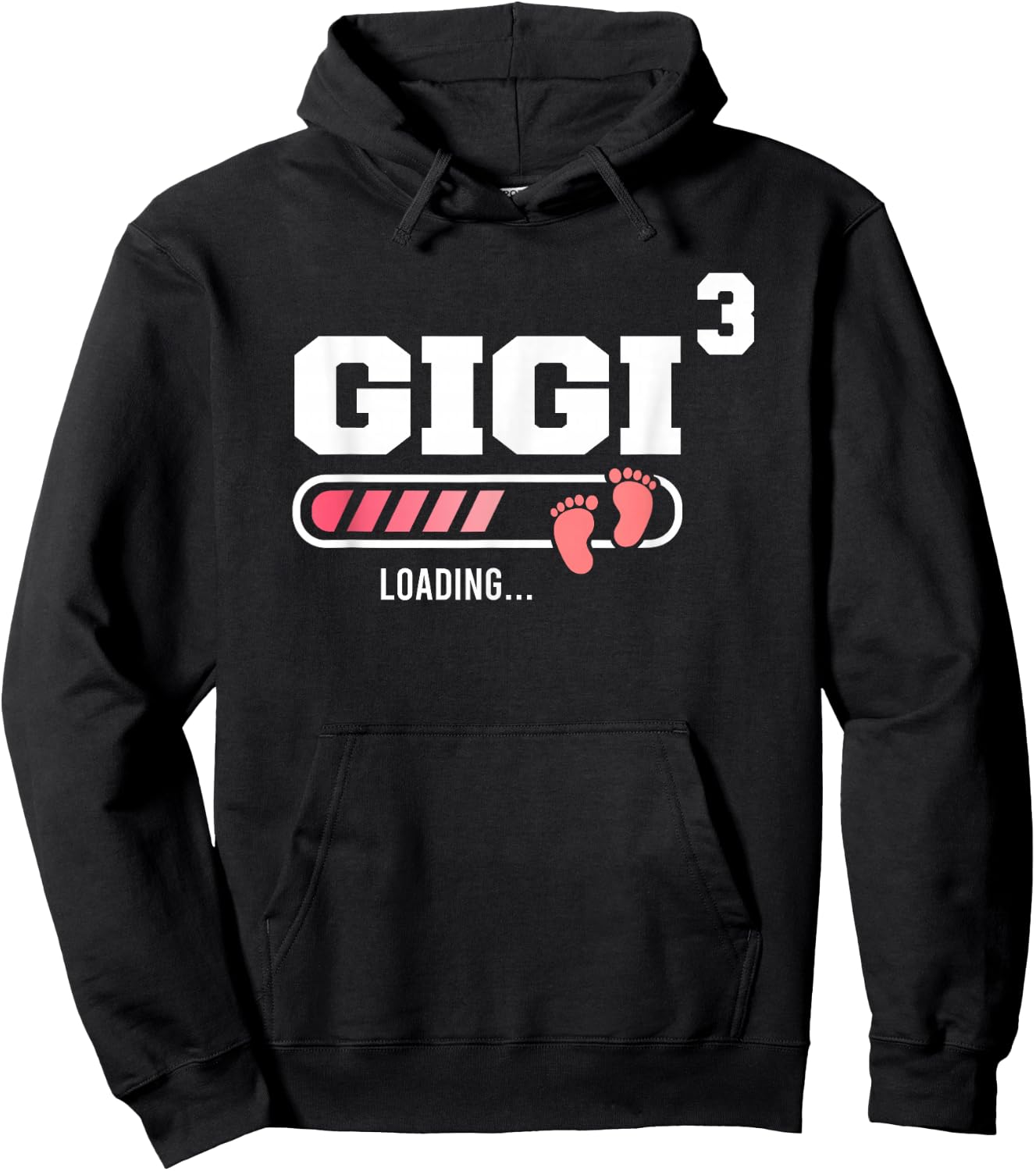 Gigi 3 Third Time Gigi Funny Gigi Of Three Mother's Day Hoodie - Hoodie | Black