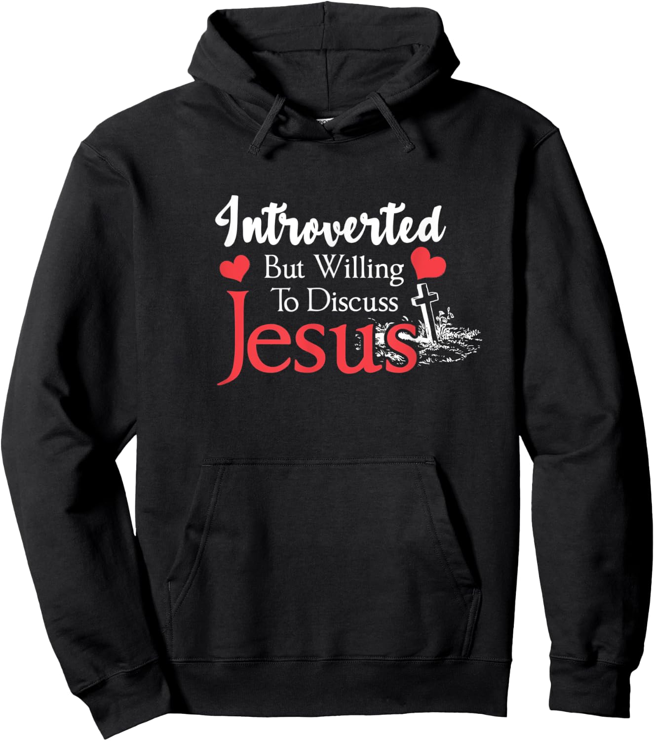 Introverted But Willing To Discuss Jesus Introvert vintage Hoodie - Hoodie | Black