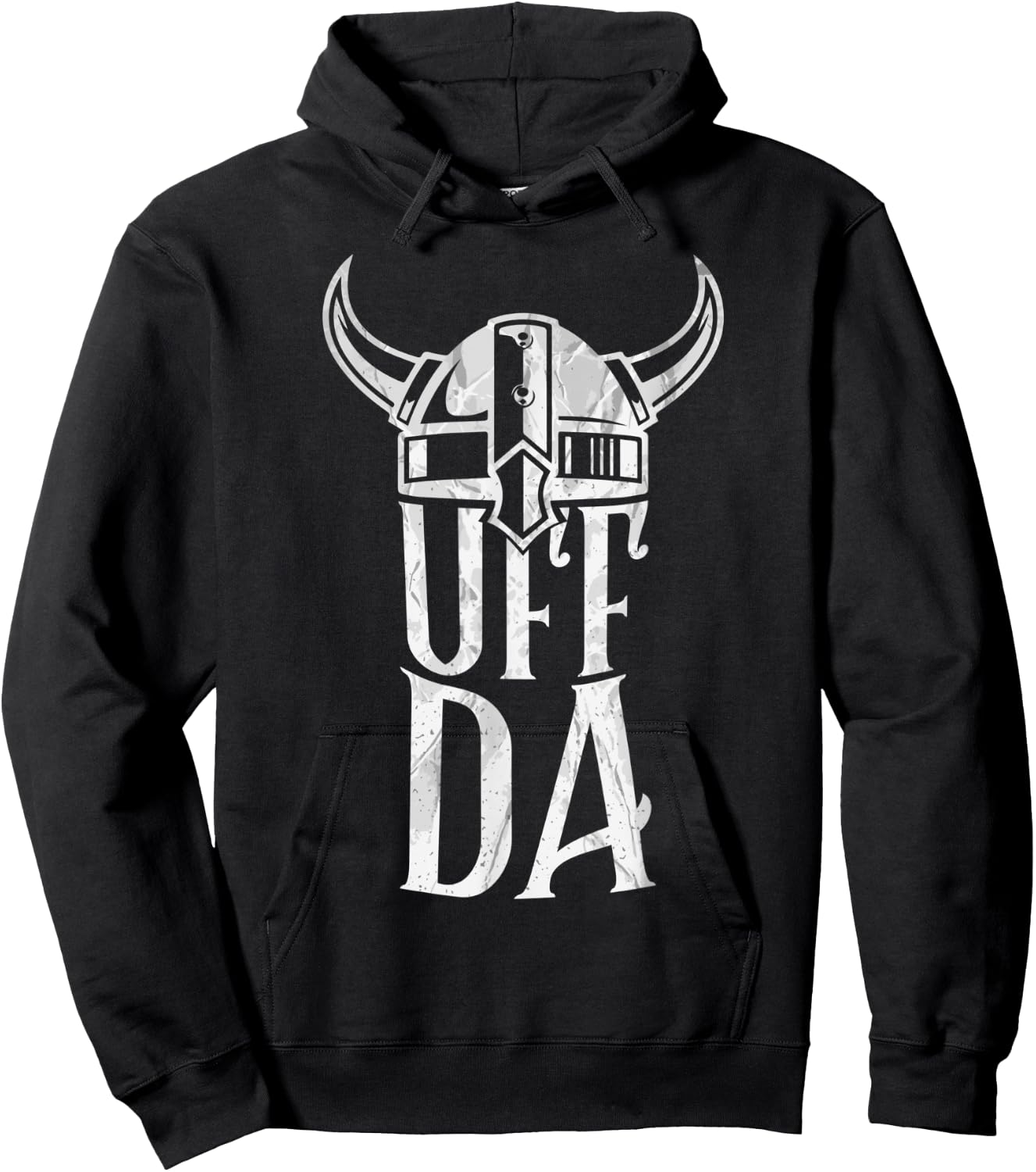 Funny Scandinavian Uff Da popular Nordic Quotes and Sayings Hoodie - Hoodie | Black