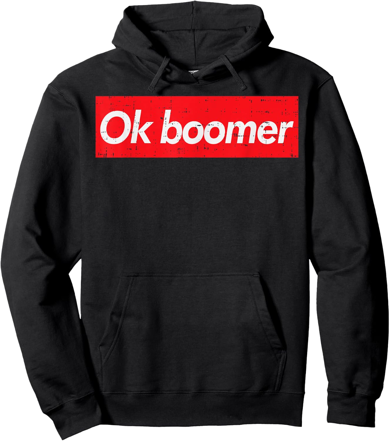 Ok Boomer Trending Viral Funny Gen Z Joke Meme Lover Gift Hoodie - Hoodie | Black