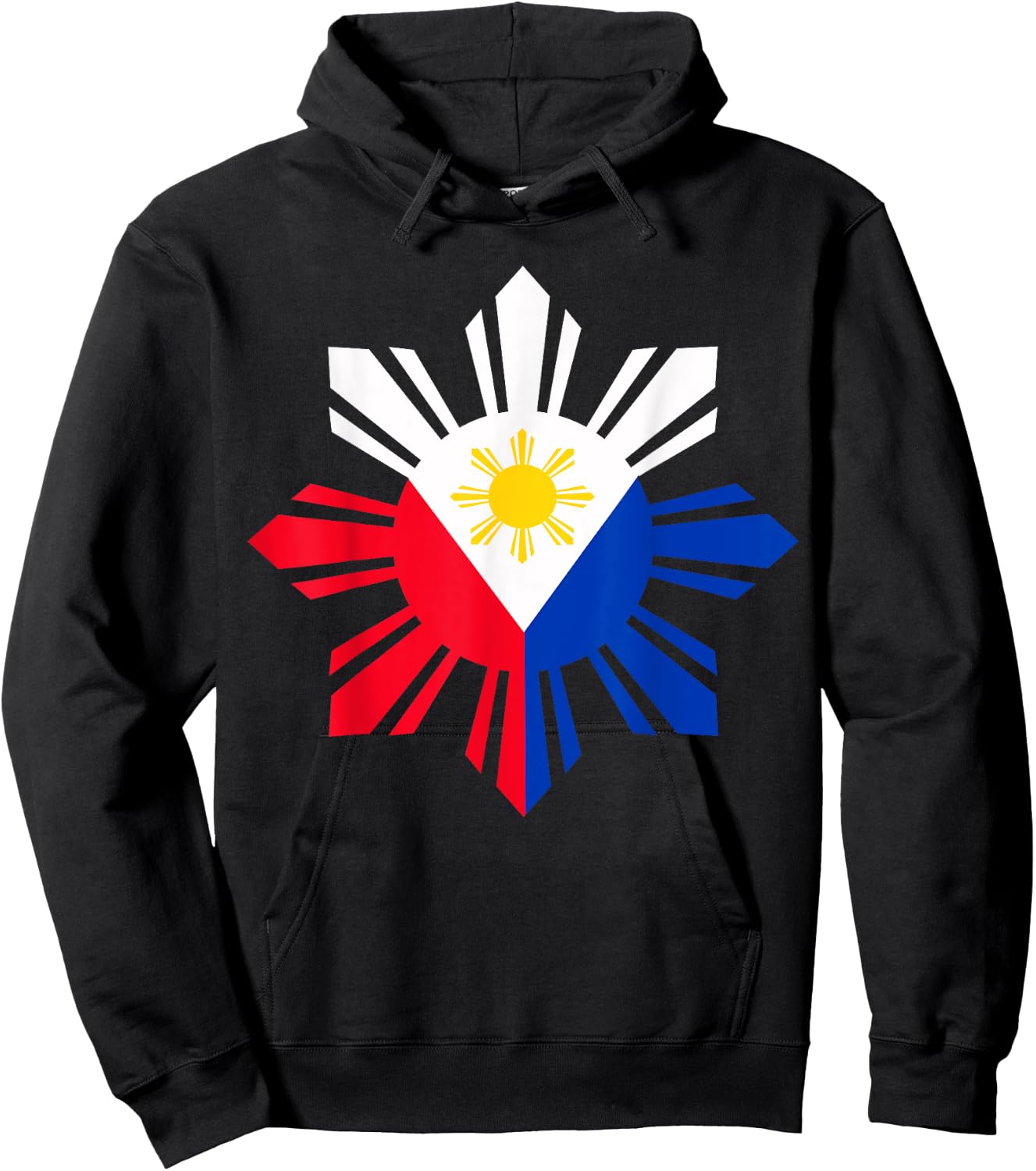 Philippine Flag Pinoy Flag Filipino Shirt Pinoy Sun Hoodie - Hoodie | Black