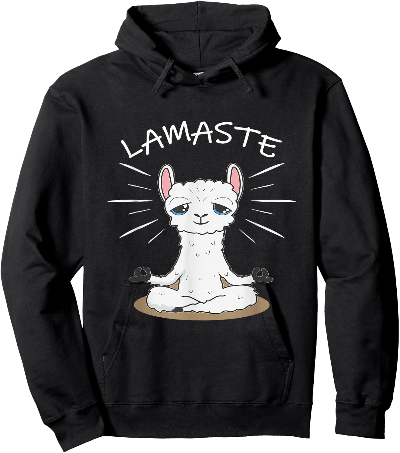 Lamaste Lama Yoga Meditation Om Hoodie - Hoodie | Black