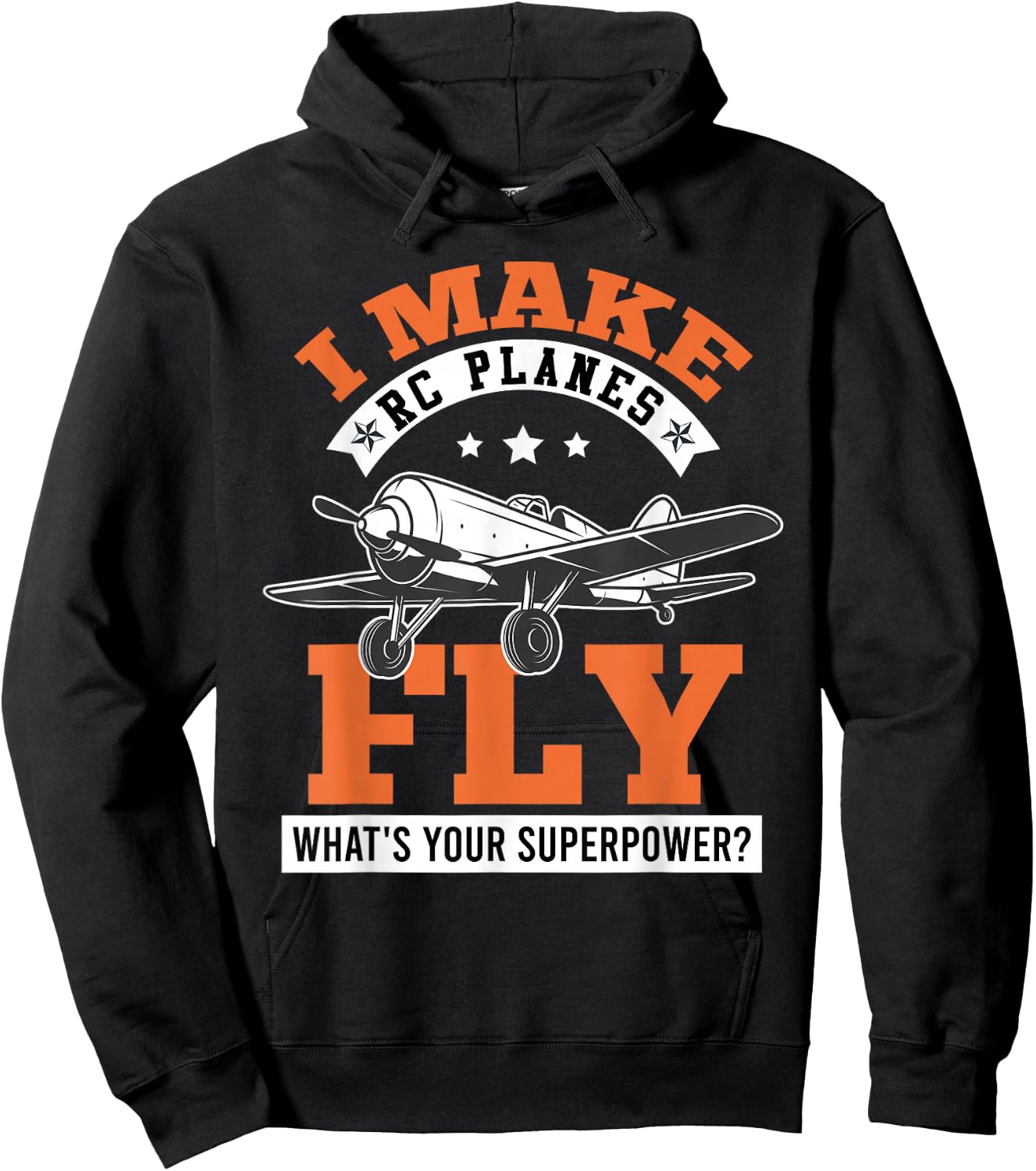 RC Plane I make RC Planes Fly Model Airplane Pilot Hoodie - Hoodie | Black