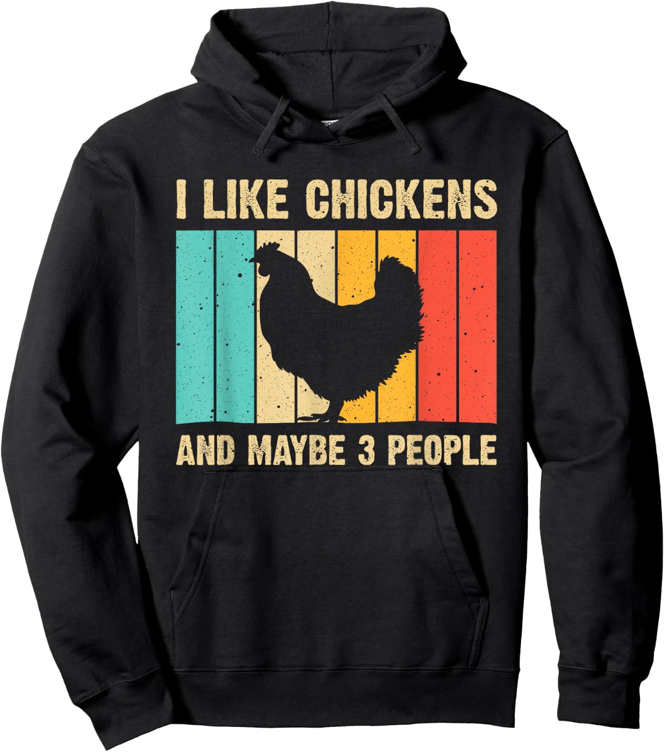 Funny Chicken Design Chicken Lover Men Women Farmers Life Hoodie - Hoodie | Black