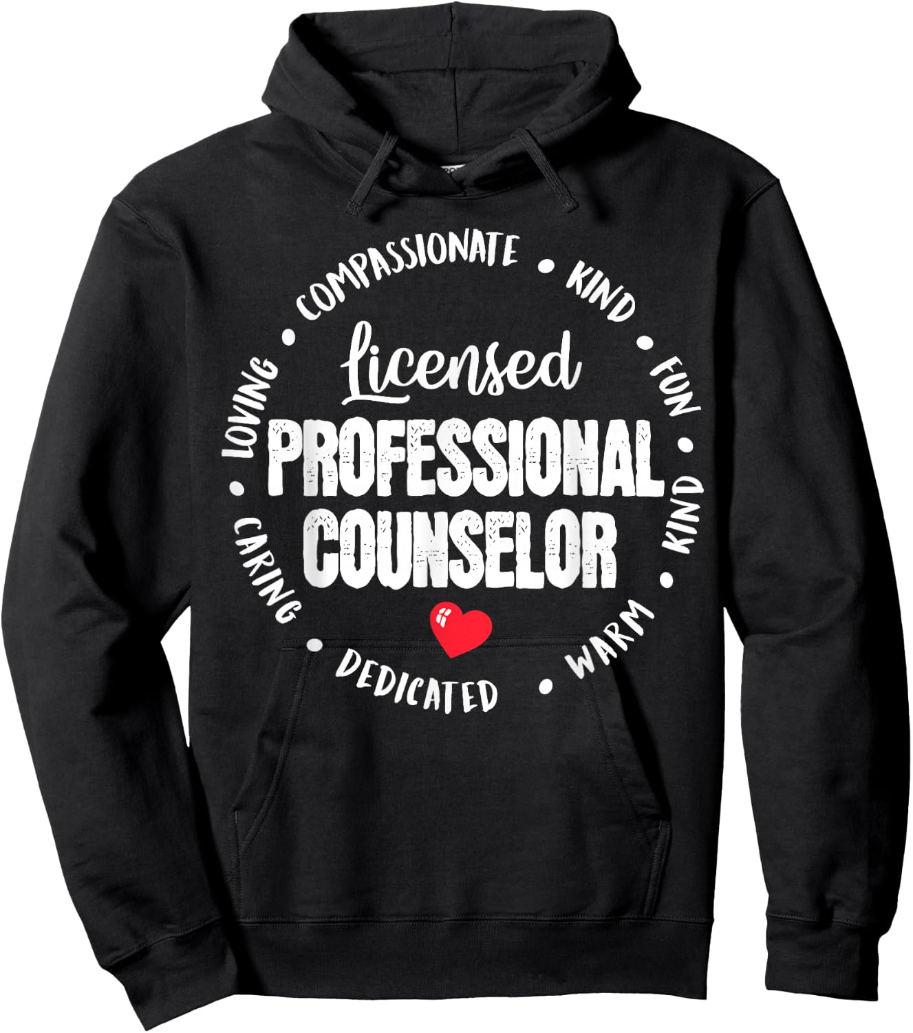 LPC Licensed Professional Counselor School Counseling Office Hoodie - Hoodie | Black