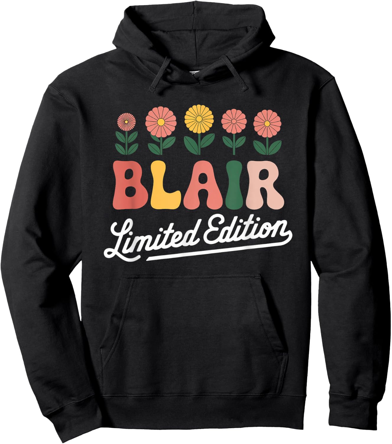 Blair Limited Edition Vintage Custom Name Wife Grandma Hoodie - Hoodie | Black